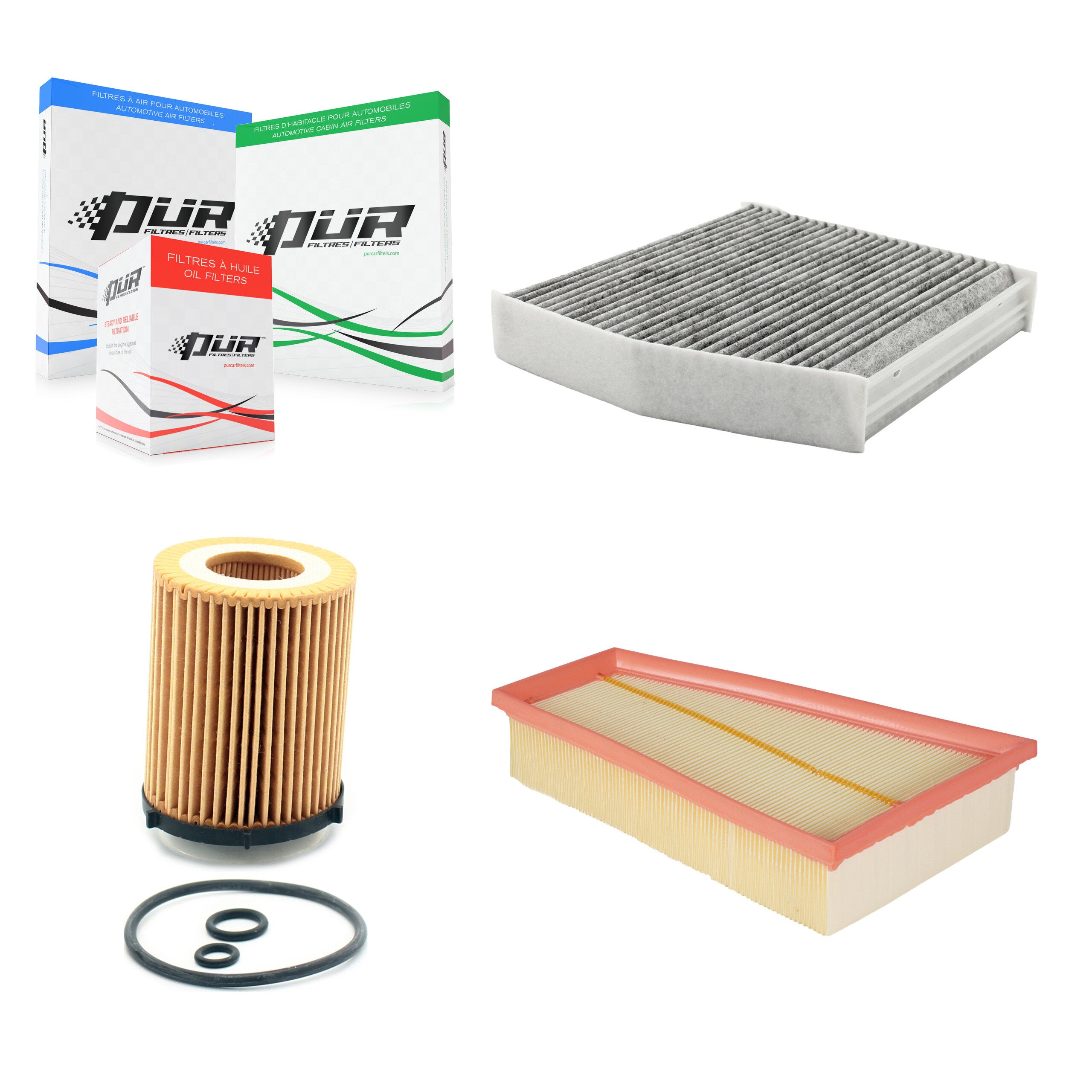 PUR KFM-100411 Cabin Air Filter for 2013-2022 Mercedes-Benz CLA35 AMG, INFINITI QX30 and More