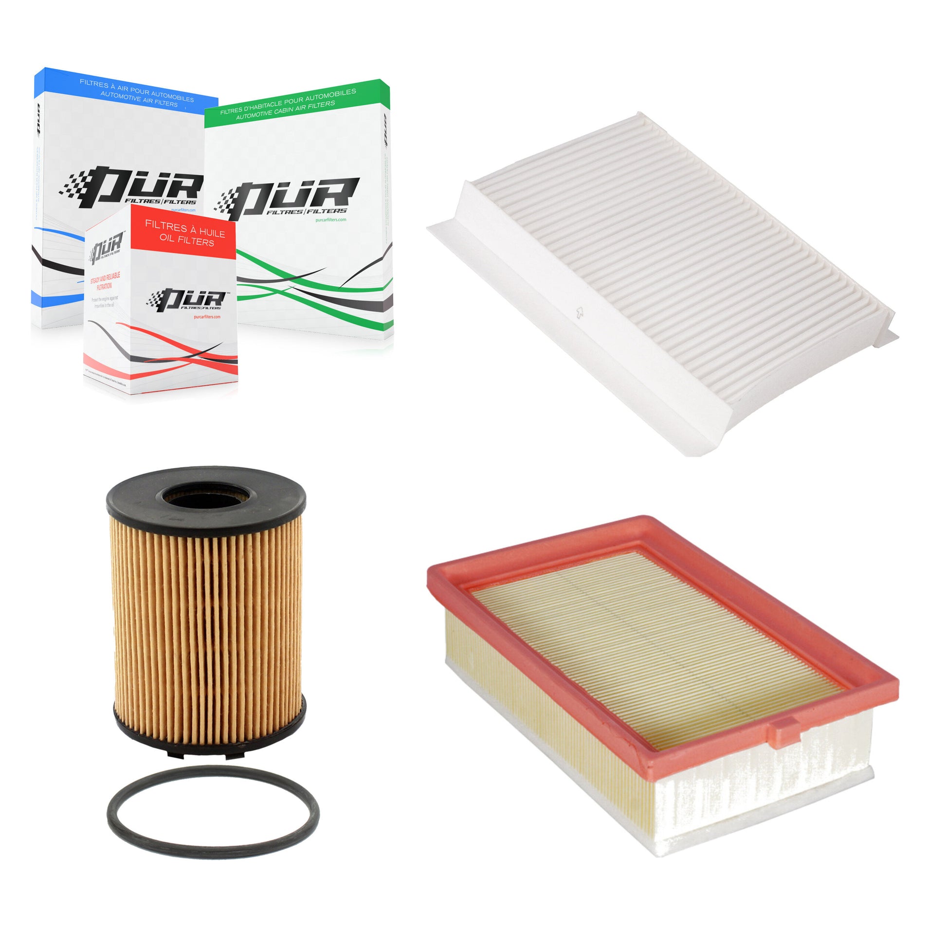 PUR KFM-100415 Cabin Air Filter for 2014-2020 Fiat 500L