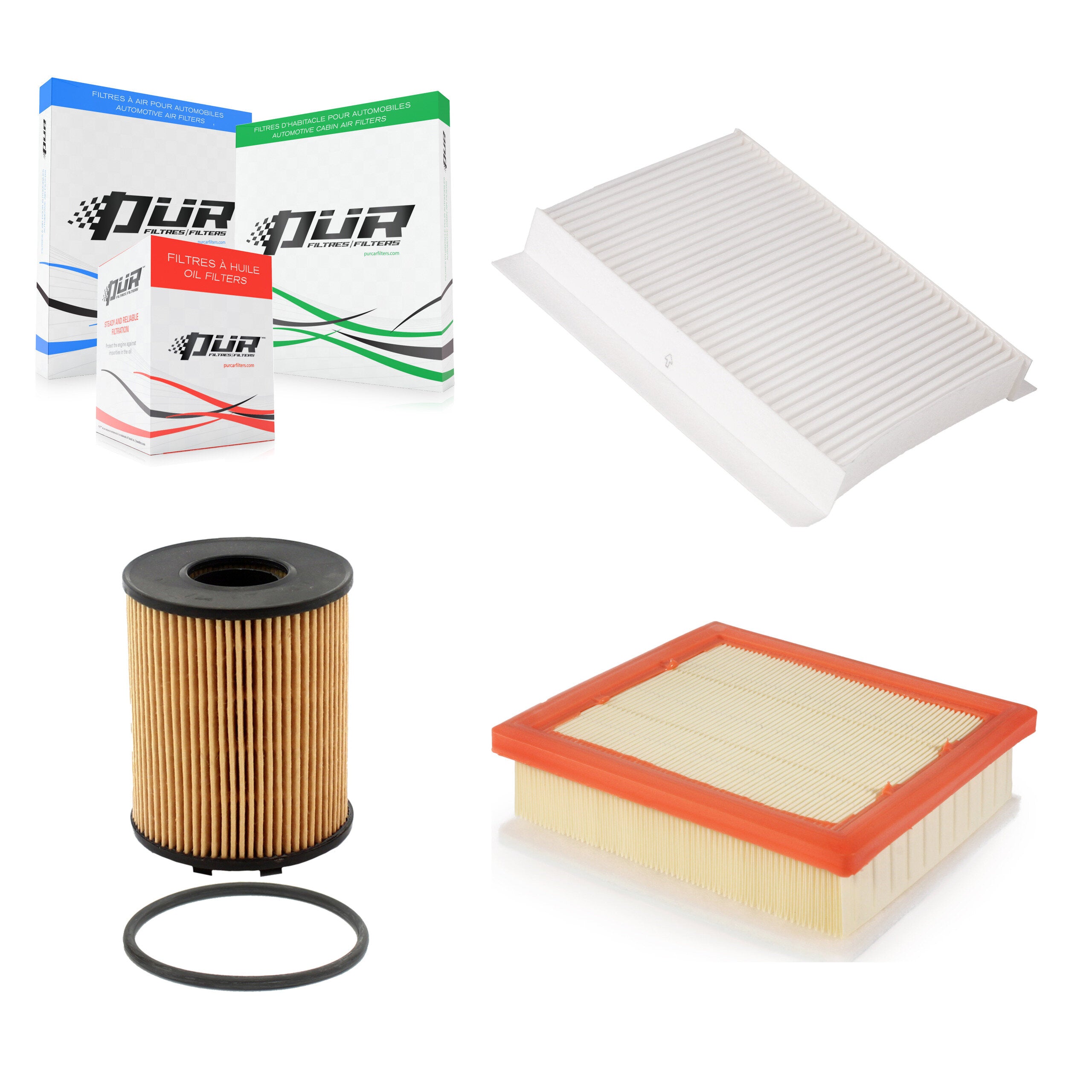 PUR KFM-100416 Cabin Air Filter for 2015-2018 Fiat 500X, Jeep Renegade