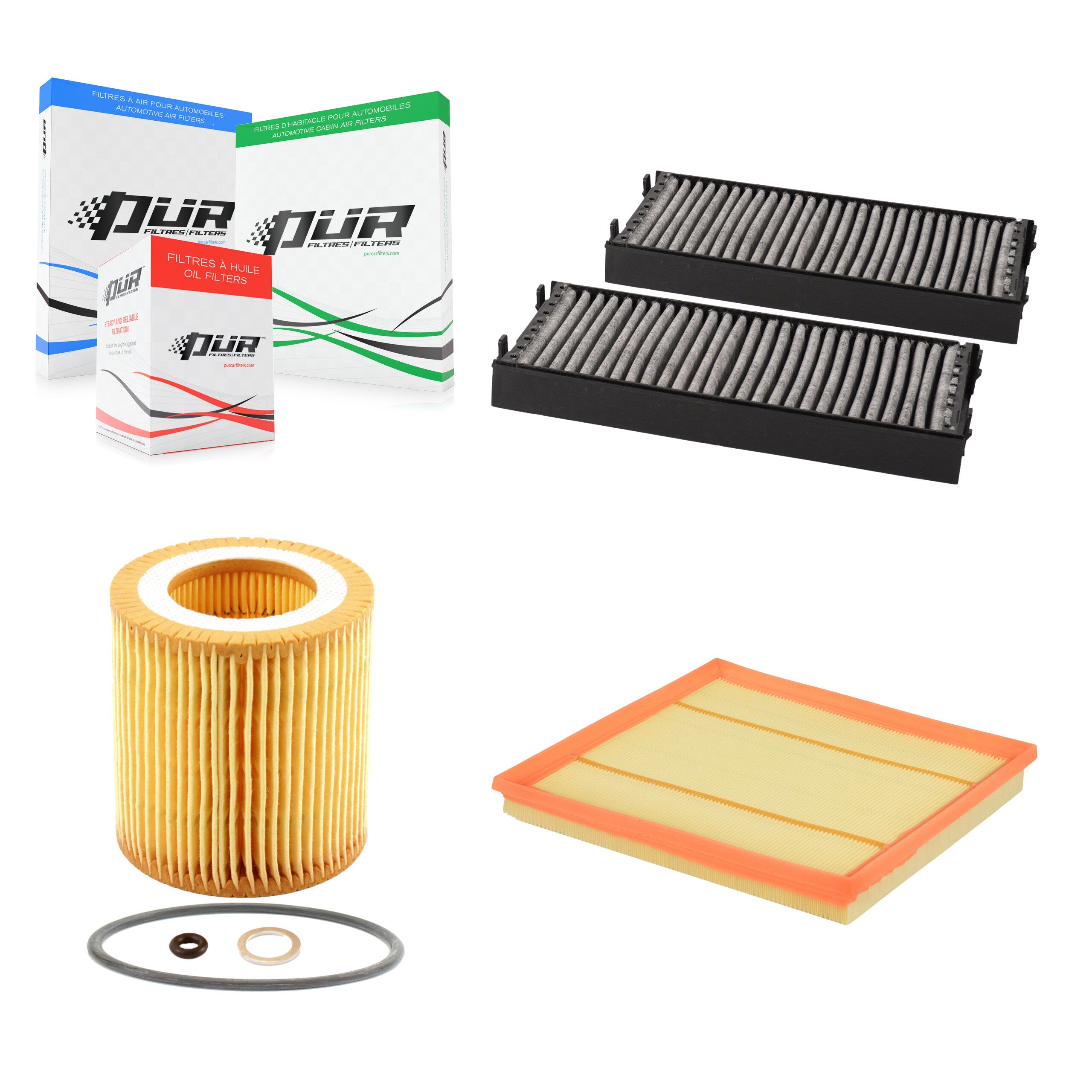 PUR KFM-100429 Cabin Air Filter for 2008-2019 BMW X6, BMW X5