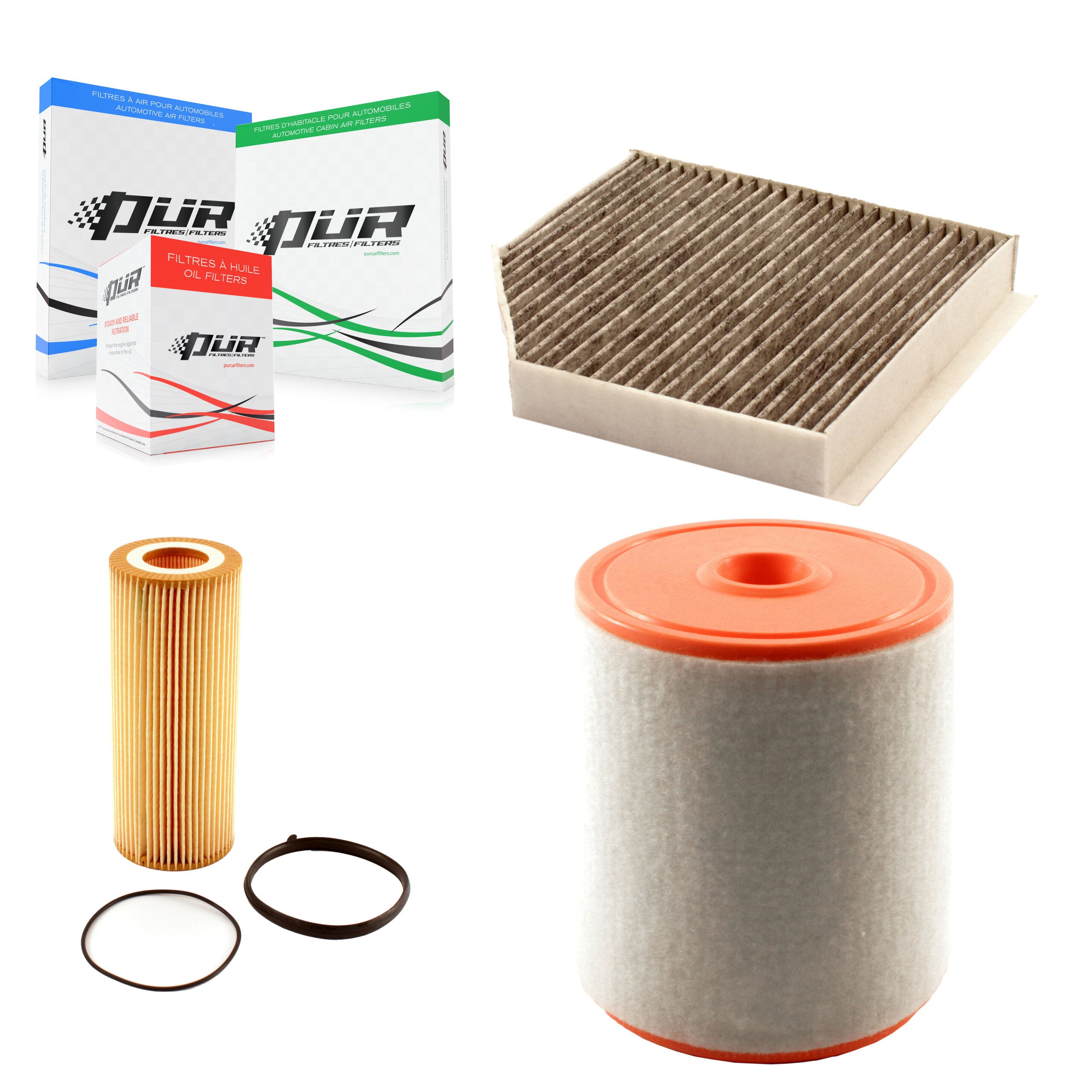 PUR KFM-100434 Cabin Air Filter for 2012-2015 Audi A6 Quattro, Audi A7 Quattro, Audi A8 Quattro