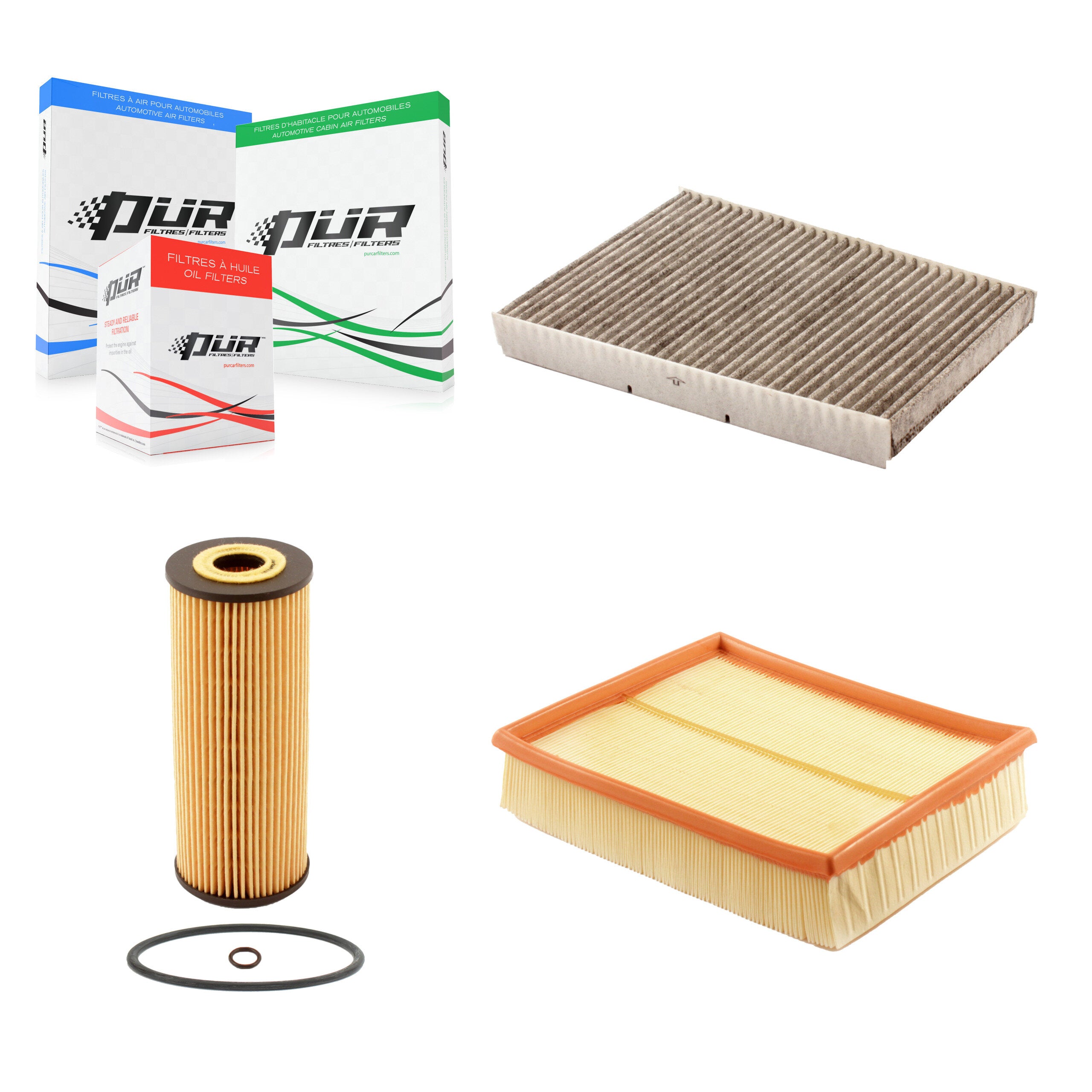 PUR KFM-100455 Cabin Air Filter for 2004-2005 Volkswagen Passat