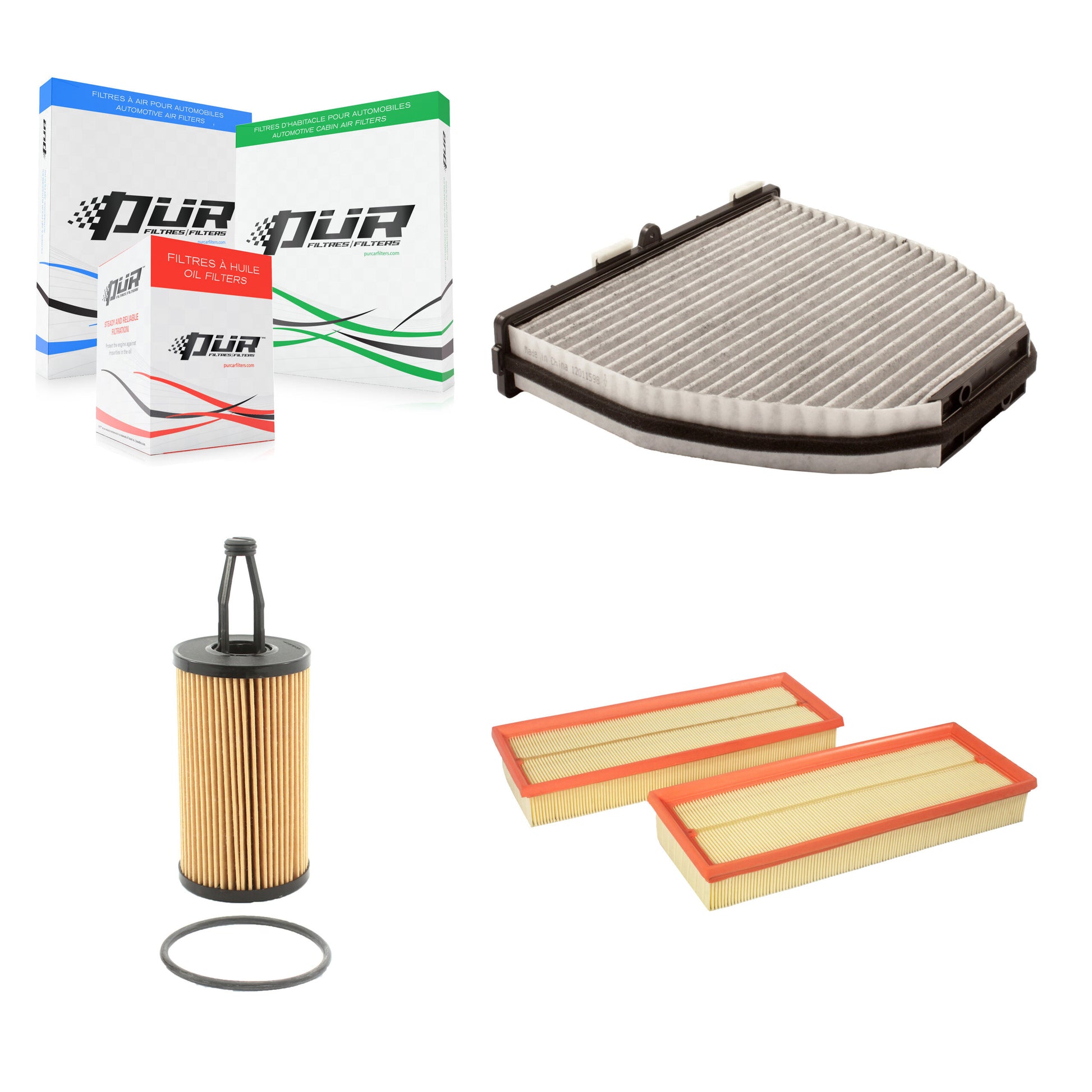 PUR KFM-100465 Cabin Air Filter for 2012-2013 Mercedes-Benz C350