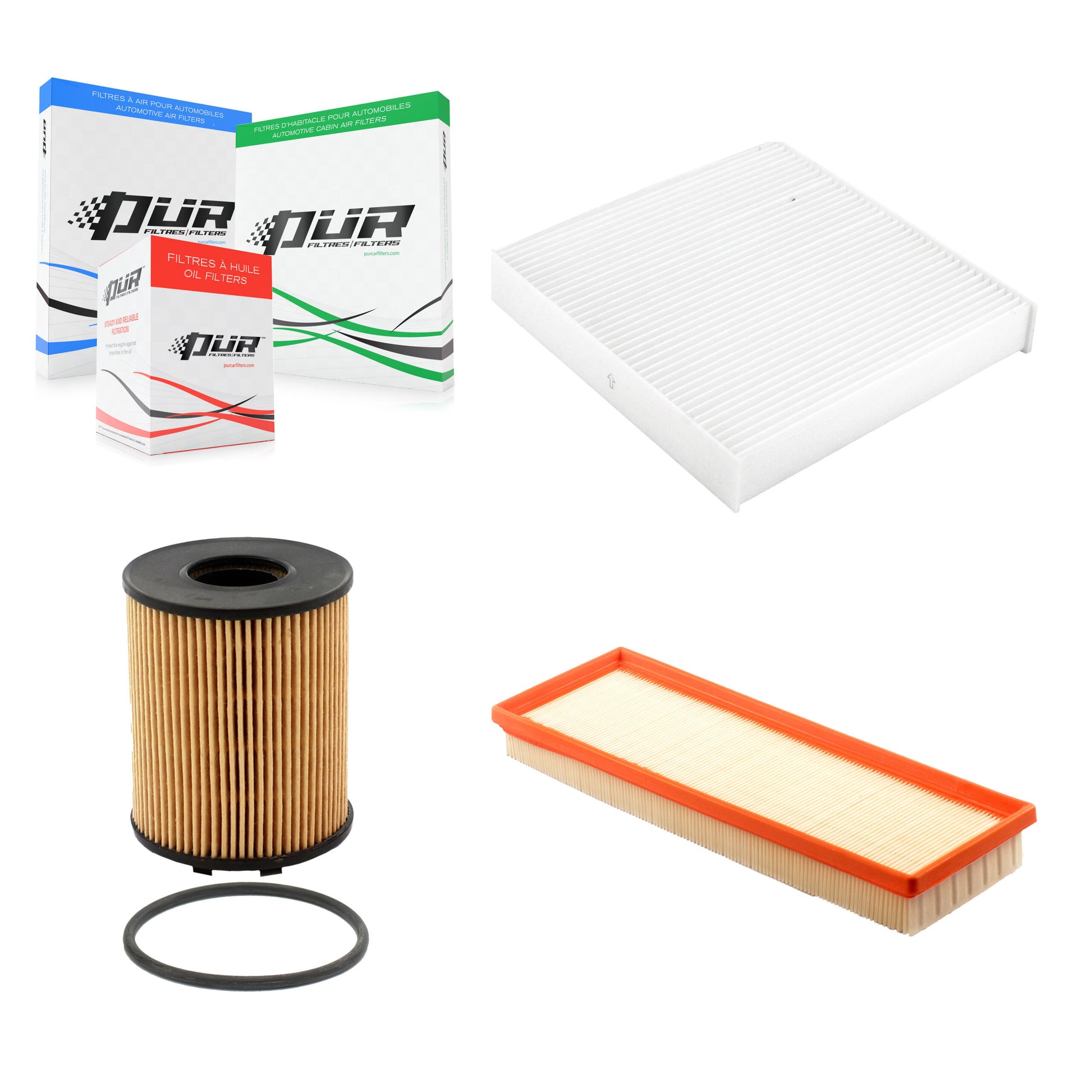 PUR KFM-100484 Cabin Air Filter for 2012-2017 Fiat 500