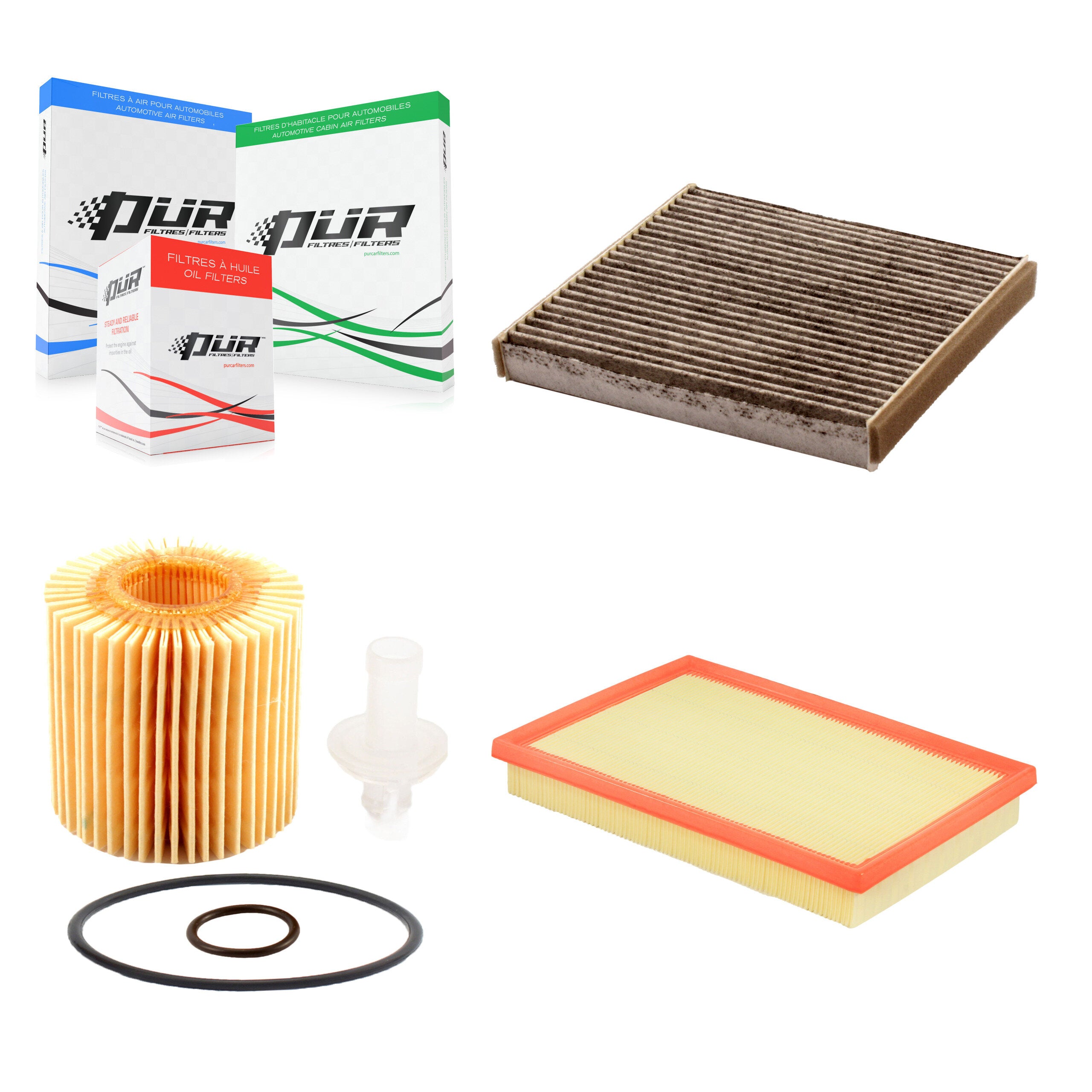 PUR KFM-100508 Cabin Air Filter for 2012-2018 Toyota Avalon, Toyota RAV4 and More