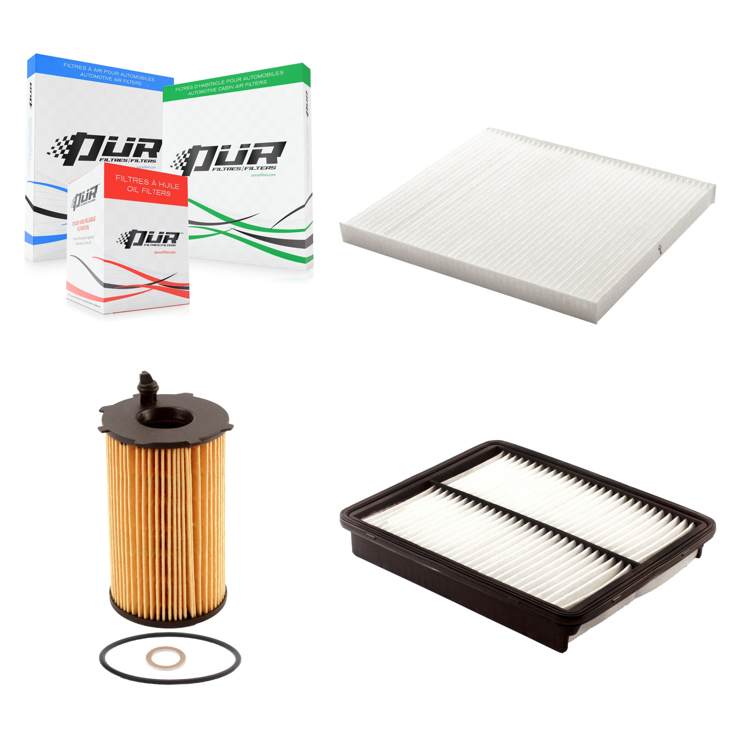 PUR KFM-100524 Cabin Air Filter for 2012-2017 Hyundai Azera, Hyundai Santa Fe