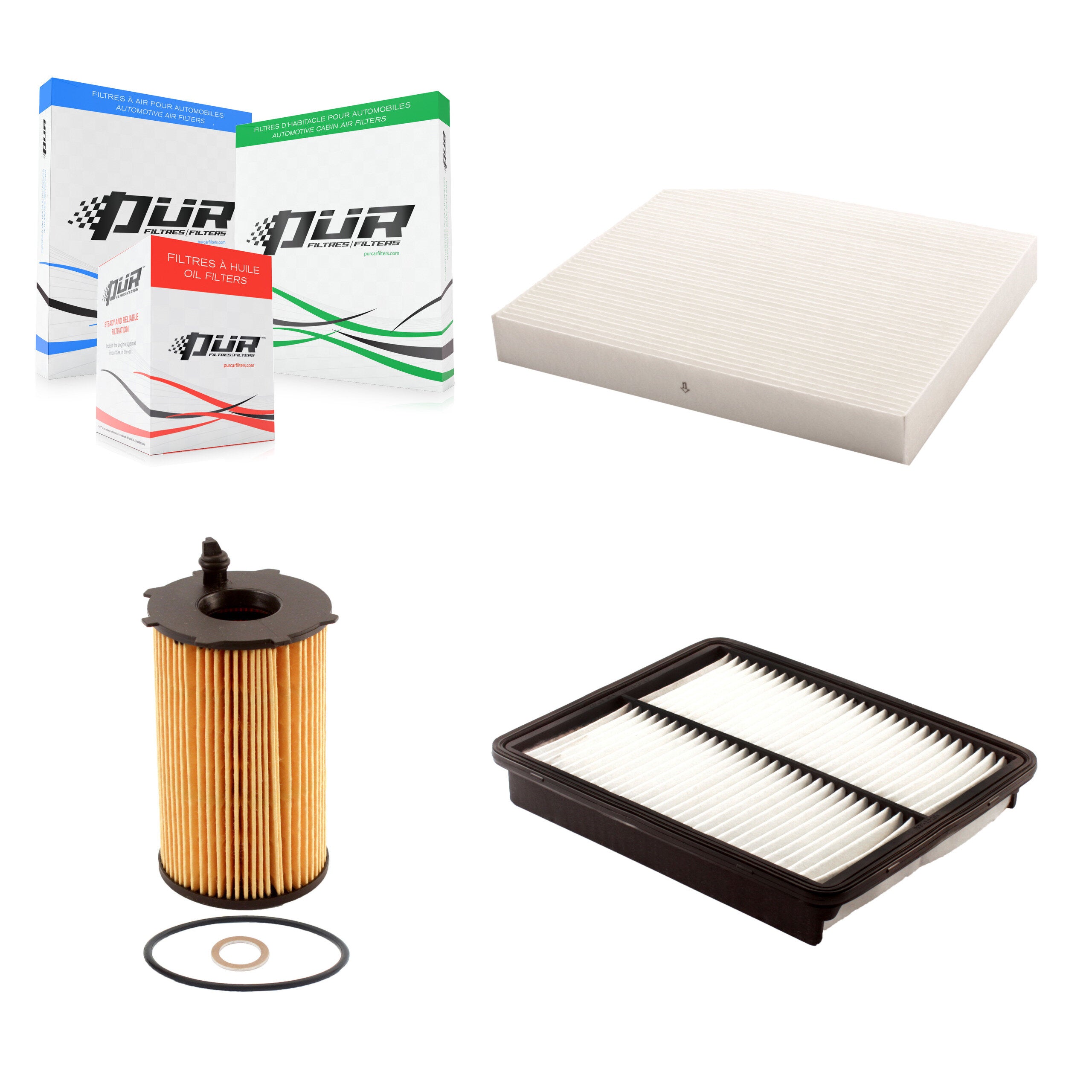 PUR KFM-100525 Cabin Air Filter for 2011-2012 Hyundai Santa Fe