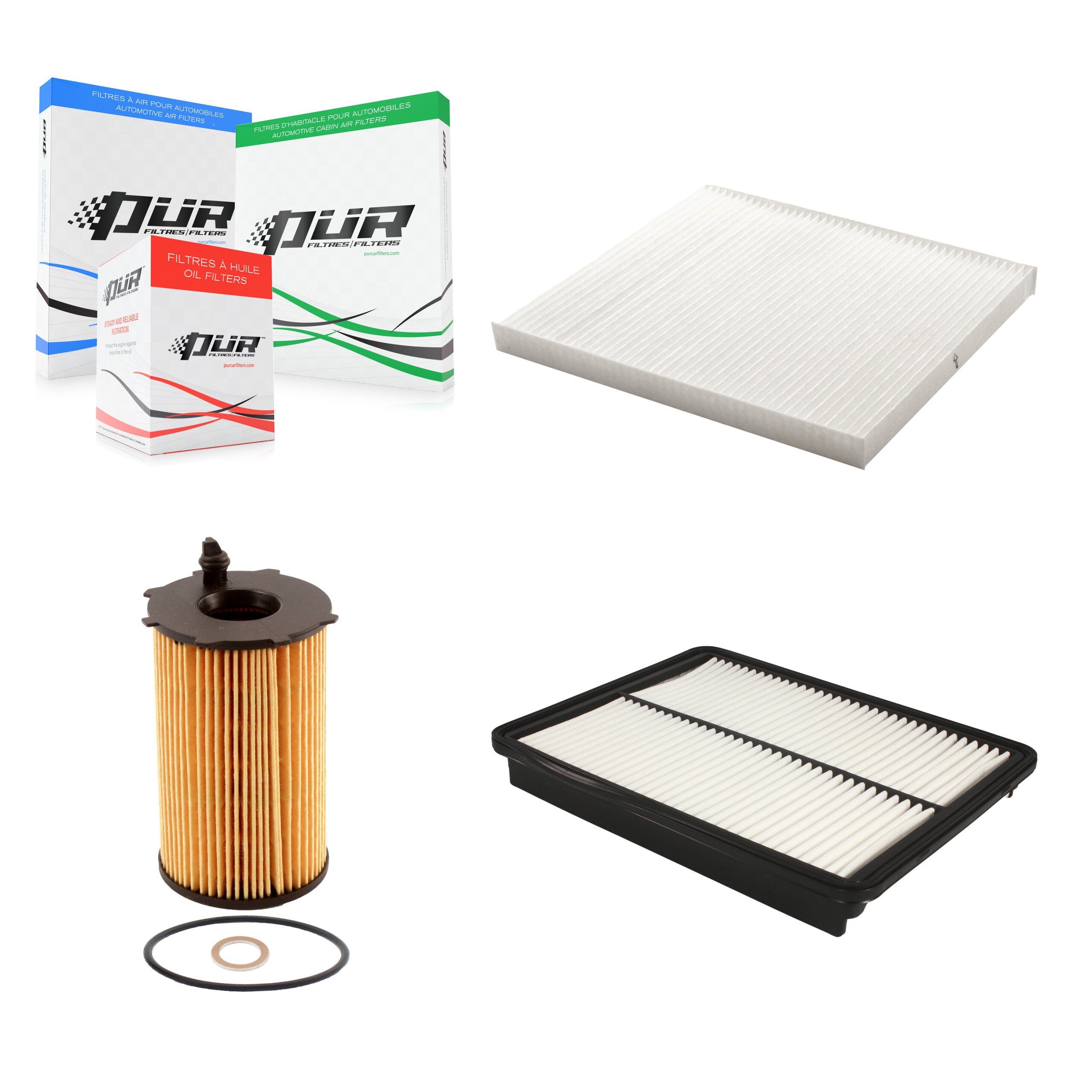 PUR KFM-100526 Cabin Air Filter for 2013-2019 Hyundai Santa Fe XL, Hyundai Santa Fe