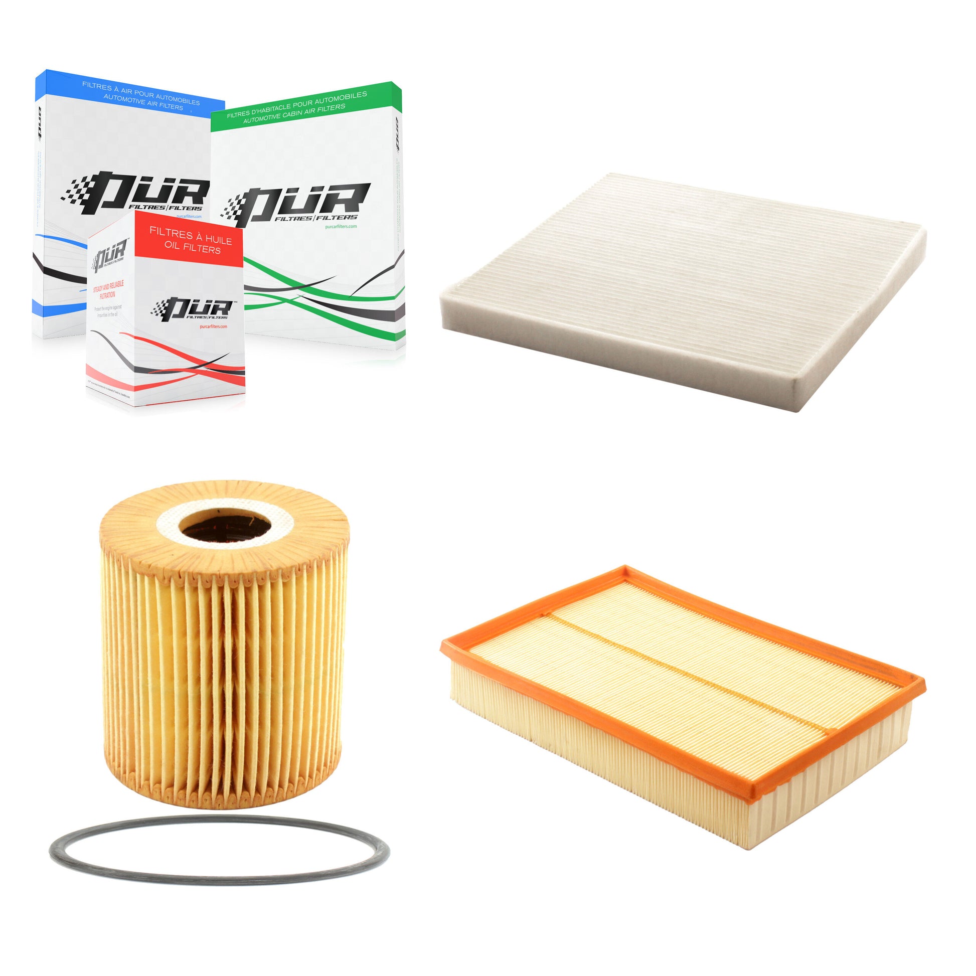 PUR KFM-100564 Cabin Air Filter for 2001-2009 Volvo S60, Volvo V70 and More