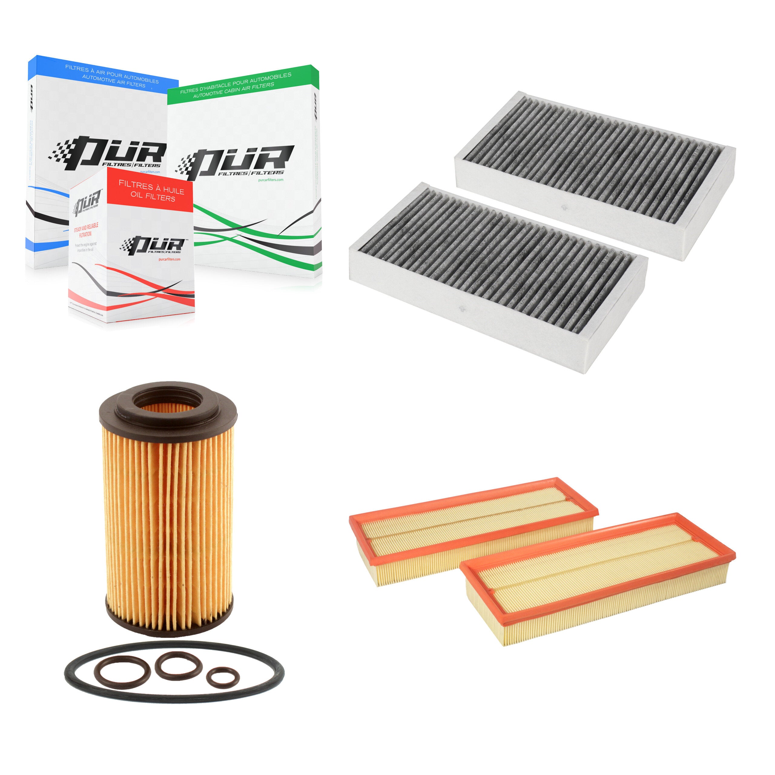 PUR KFM-100573 Cabin Air Filter for 2006-2013 Mercedes-Benz ML350, Mercedes-Benz ML450 and More
