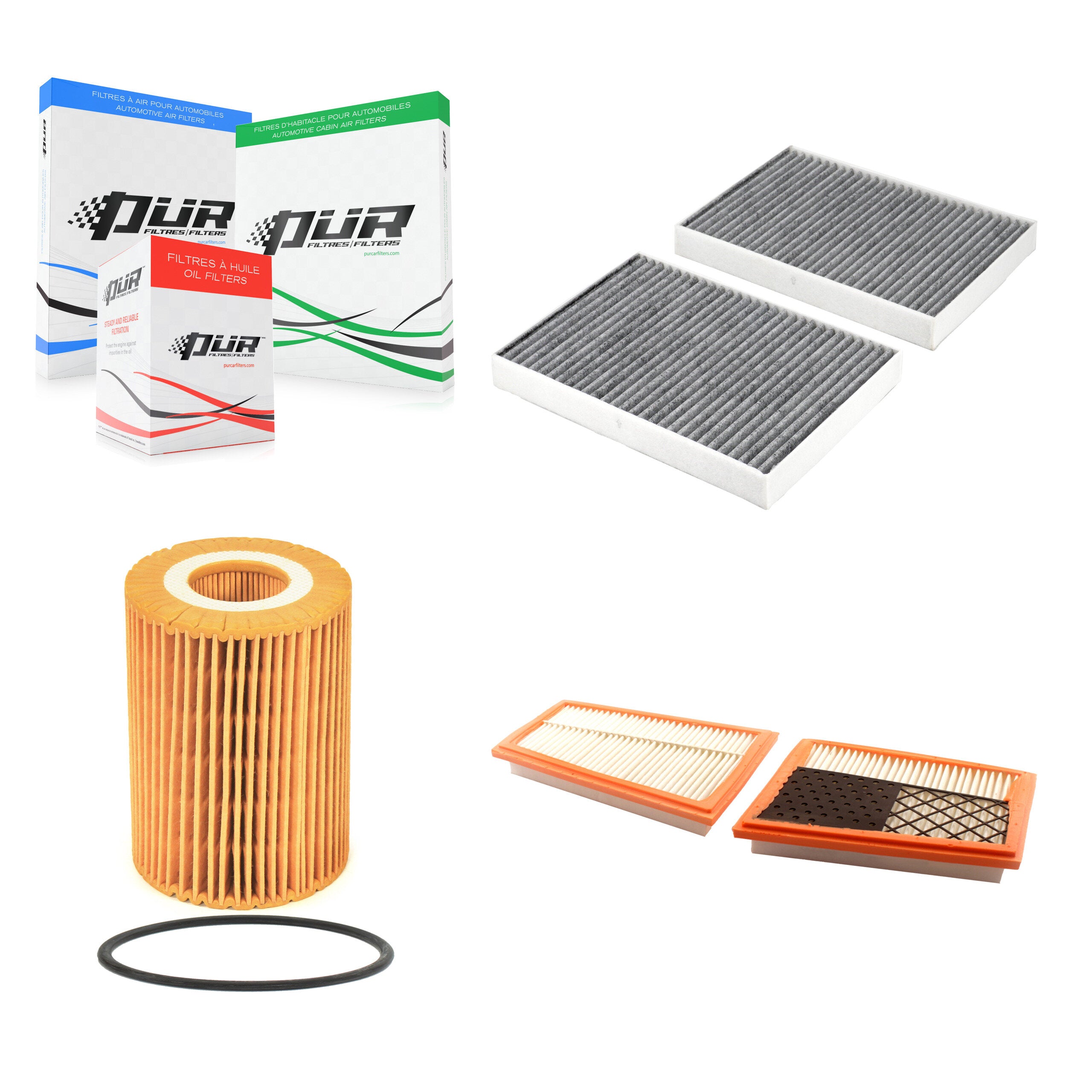PUR KFM-104443 Cabin Air Filter for 2012-2013 Mercedes-Benz S350