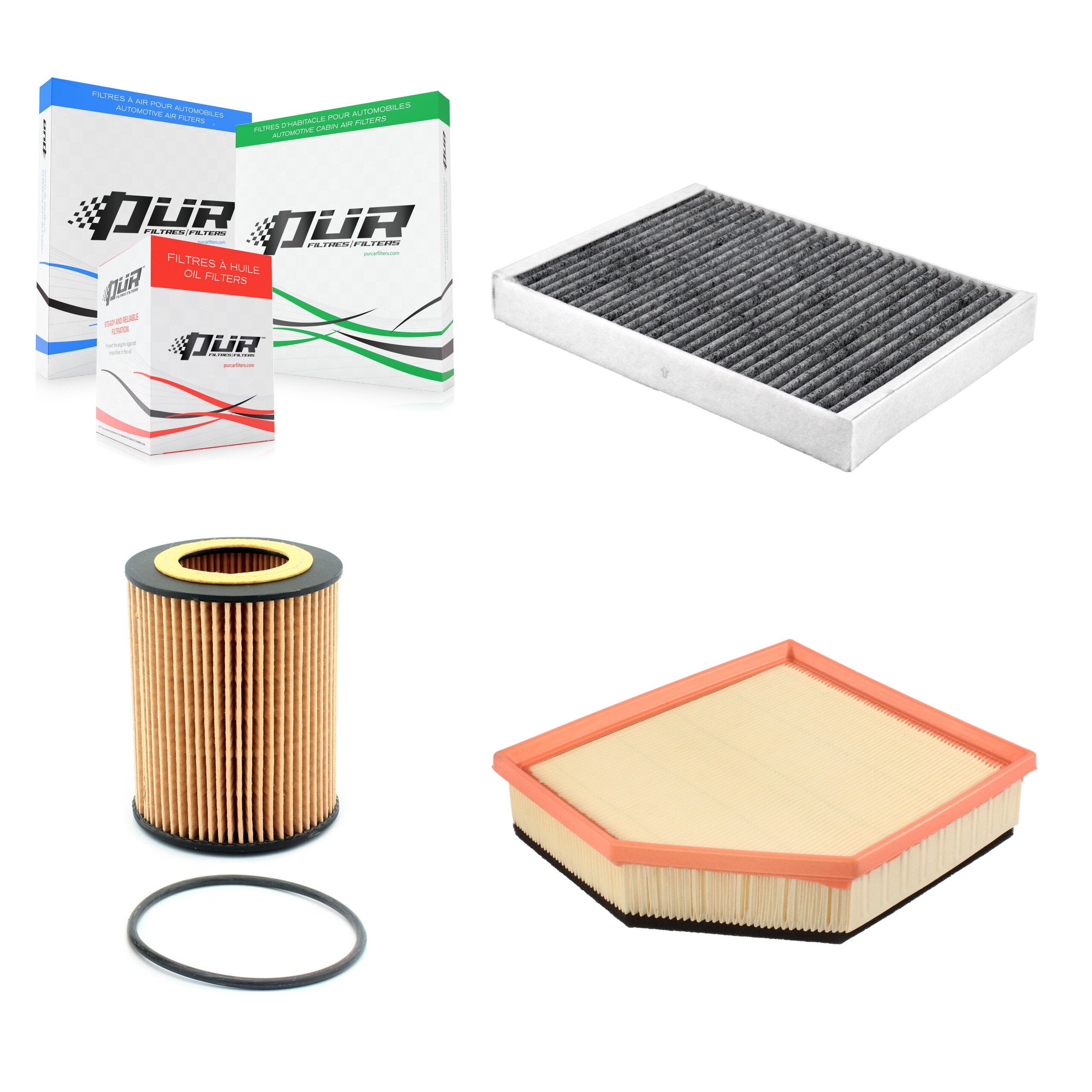 PUR KFM-104453 Cabin Air Filter for 2008-2016 Volvo XC60, Volvo S80 and More