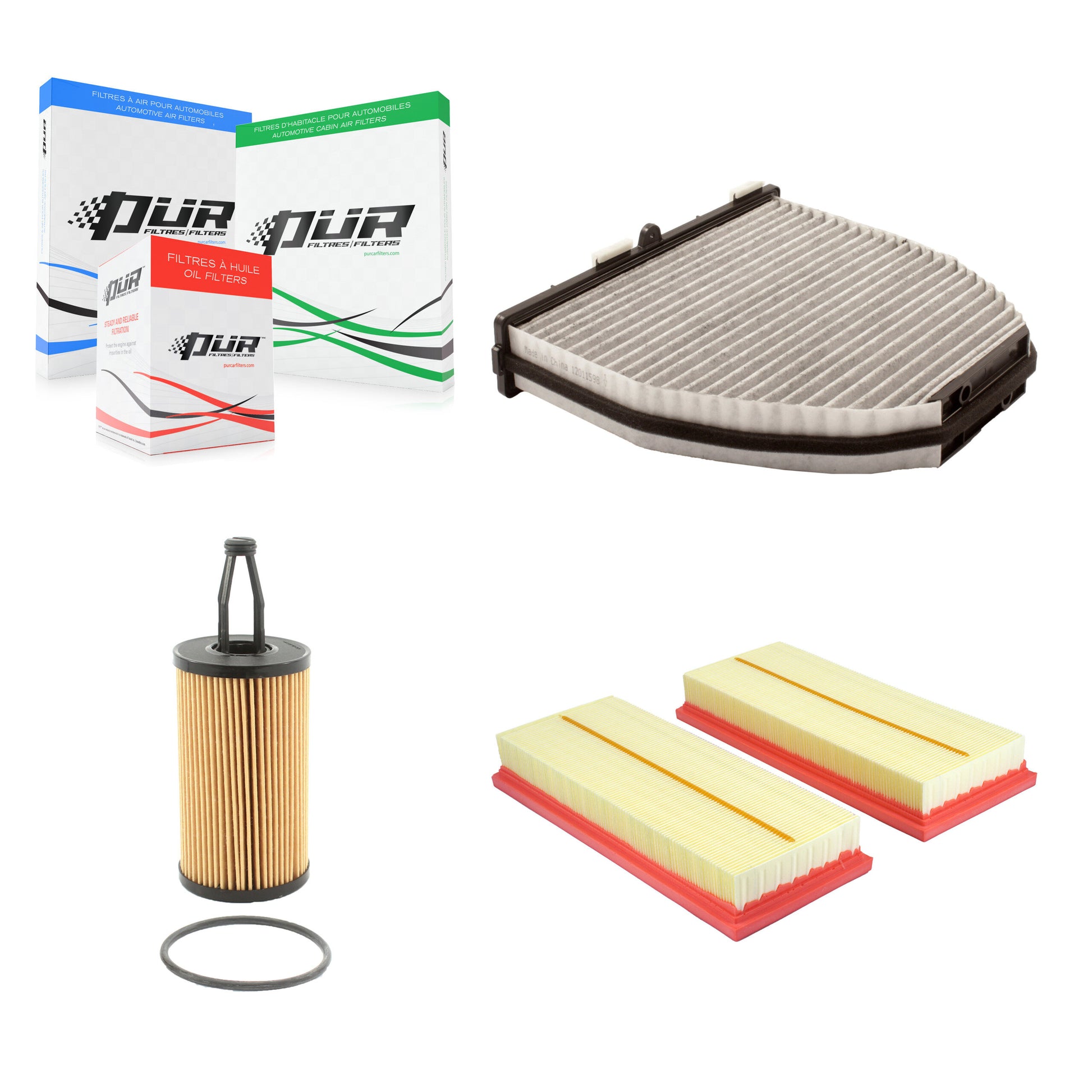 PUR KFM-104474 Cabin Air Filter for 2012-2020 Mercedes-Benz SL550, Mercedes-Benz CLS550, Mercedes-Benz E550