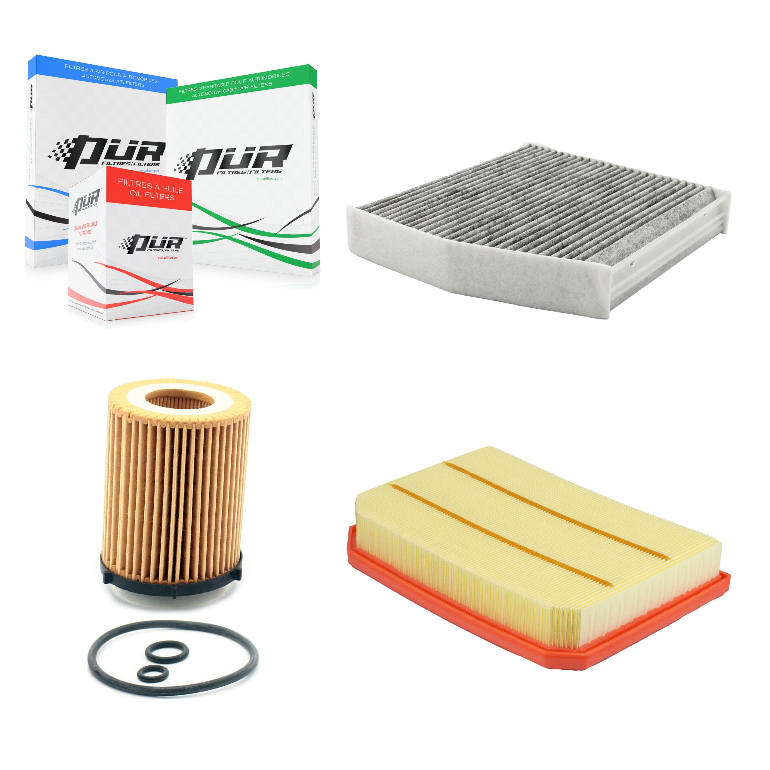 PUR KFM-104480 Cabin Air Filter for 2021-2025 Mercedes-Benz CLA250, Mercedes-Benz CLA35 AMG, Mercedes-Benz GLA35 AMG