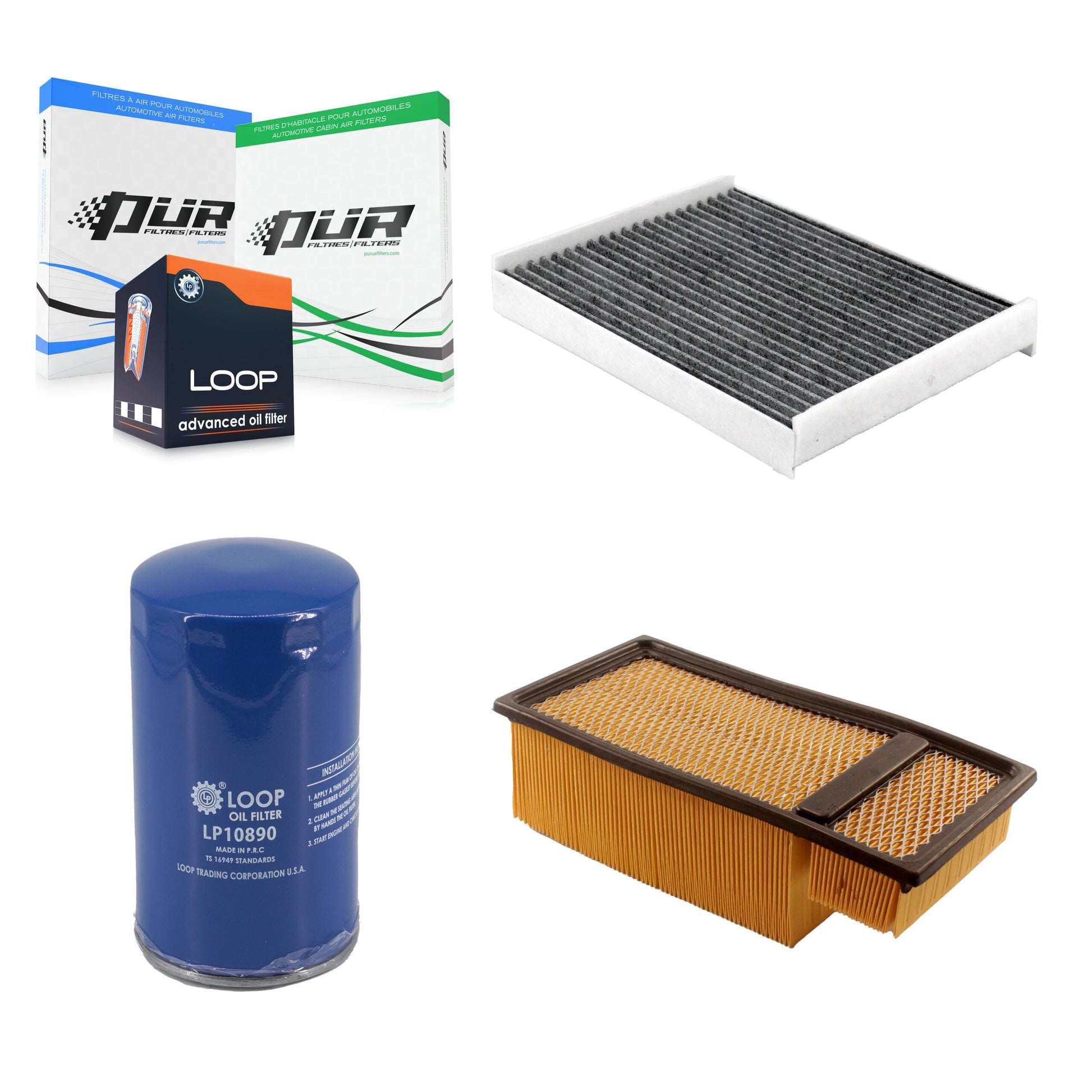 PUR KFM-104719 Cabin Air Filter for 2017-2019 Ford F-750, Ford F-650