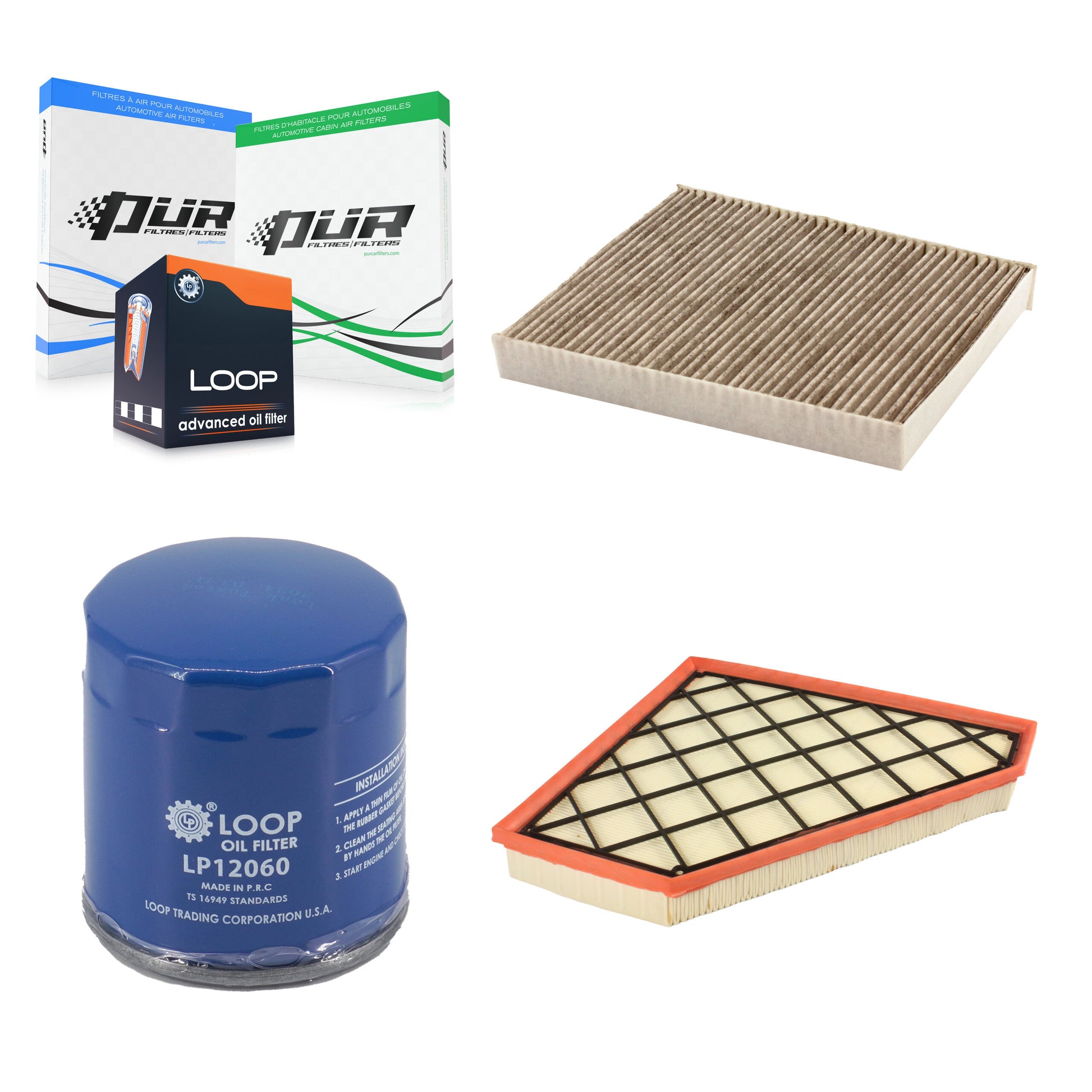 PUR KFM-104729 Cabin Air Filter for 2013-2023 Cadillac ATS, Chevrolet Camaro, Cadillac CTS