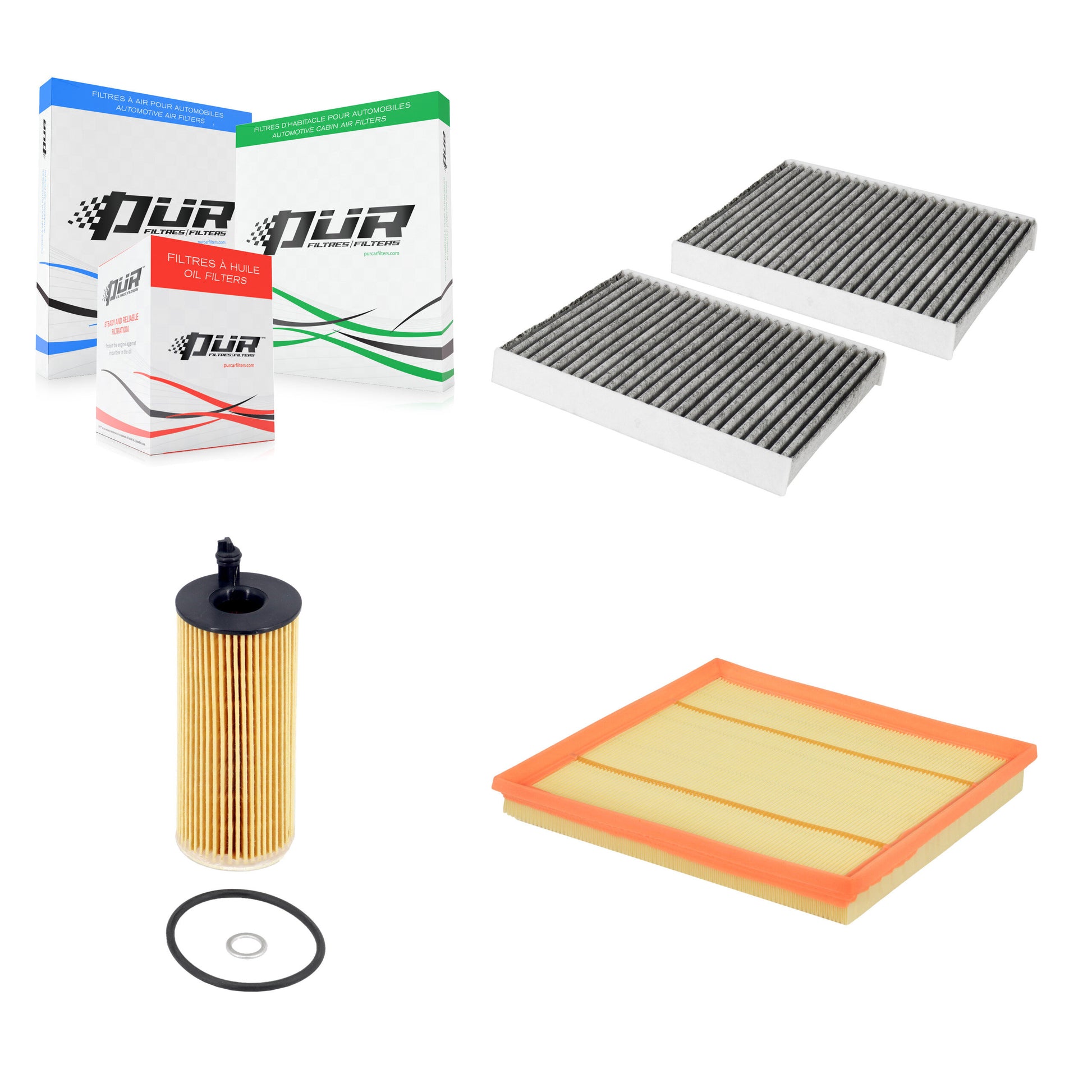PUR KFM-104762 Cabin Air Filter for 2015 BMW 740Ld xDrive