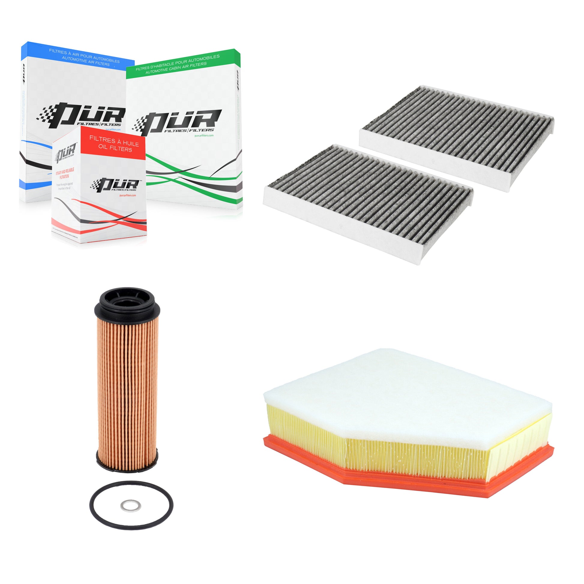 PUR KFM-104763 Cabin Air Filter for 2018-2019 BMW 640i xDrive Gran Turismo