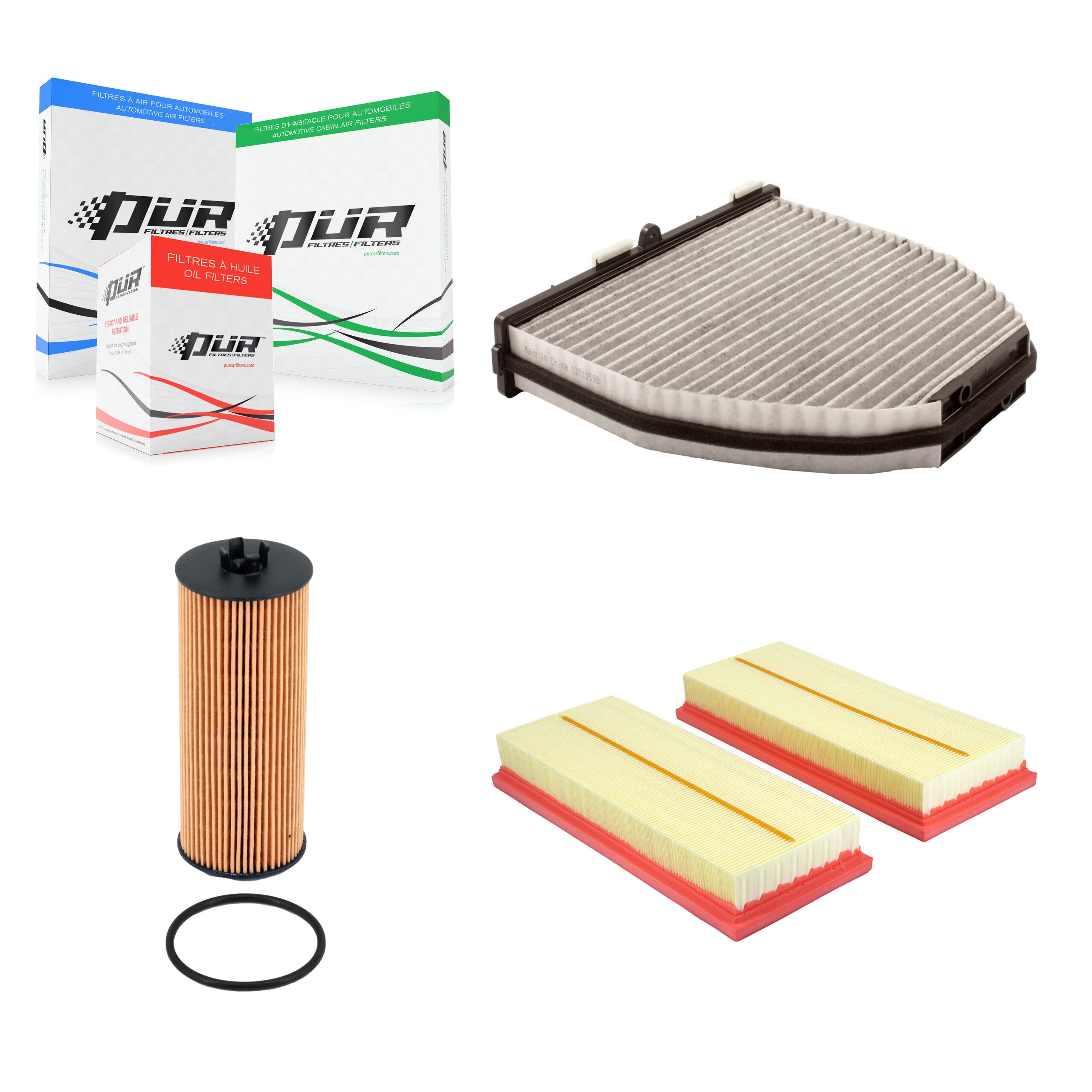 PUR KFM-104800 Cabin Air Filter for 2012-2020 Mercedes-Benz CLS63 AMG S, Mercedes-Benz E63 AMG S and More