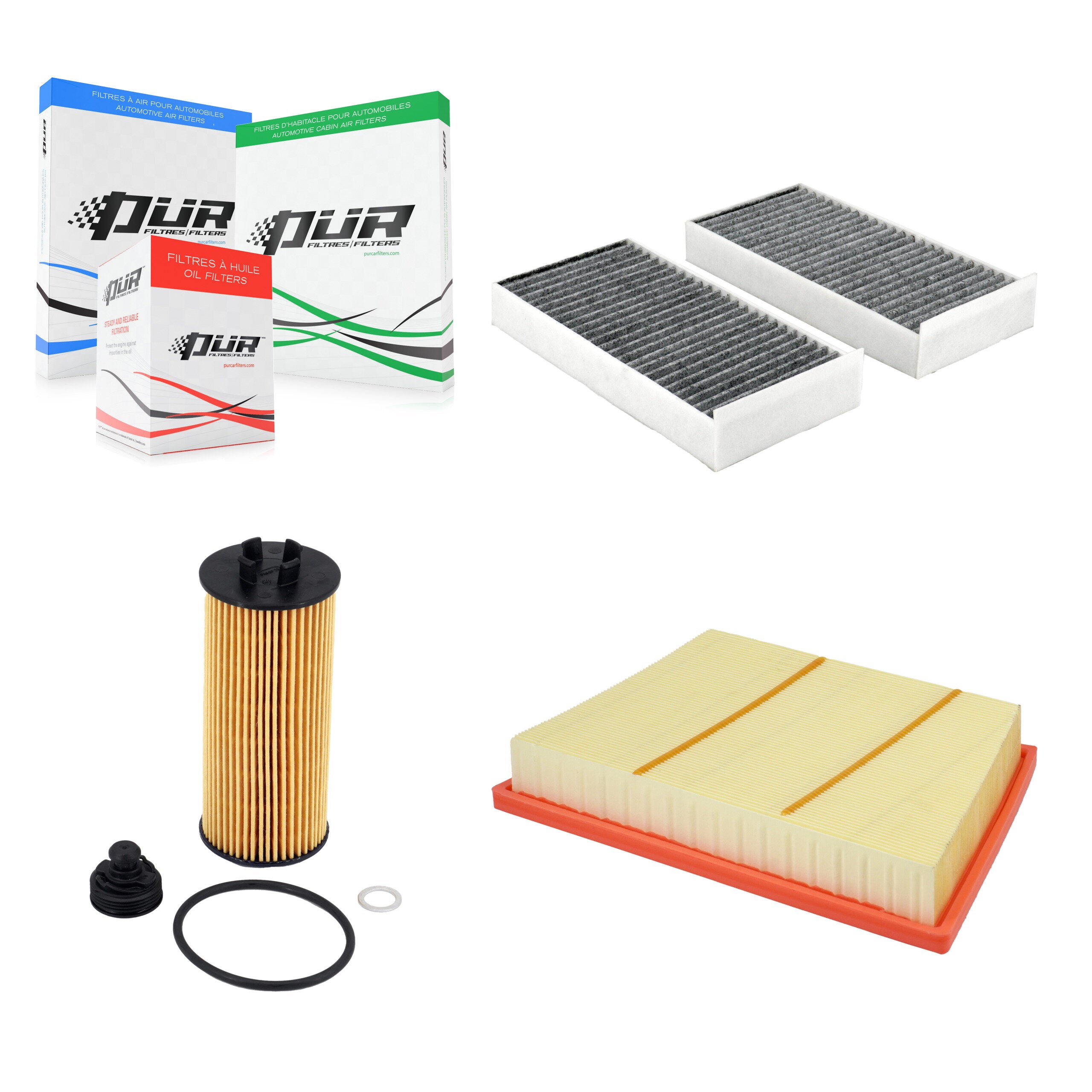 PUR KFM-104810 Cabin Air Filter for 2014-2024 Mini Cooper Countryman, BMW X2 and More