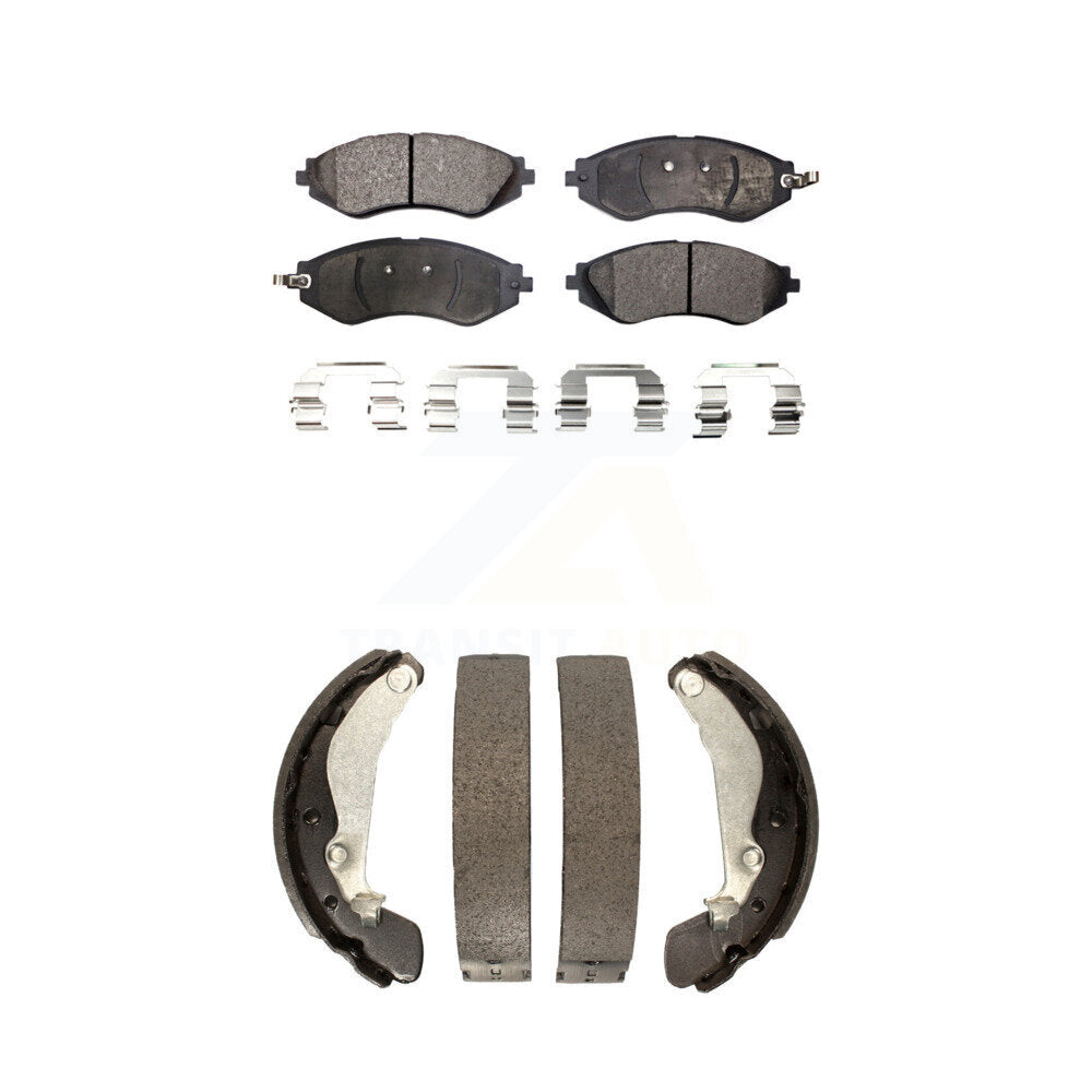 Transit Auto KFN-100005 Disc Brake Pad for 2004-2015 Chevrolet Spark, Pontiac G3 and More - Front and Rear