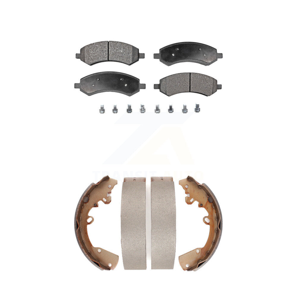 Transit Auto KFN-100014 Disc Brake Pad for 2005-2011 Ram Dakota, Mitsubishi Raider, Dodge Dakota - Front and Rear