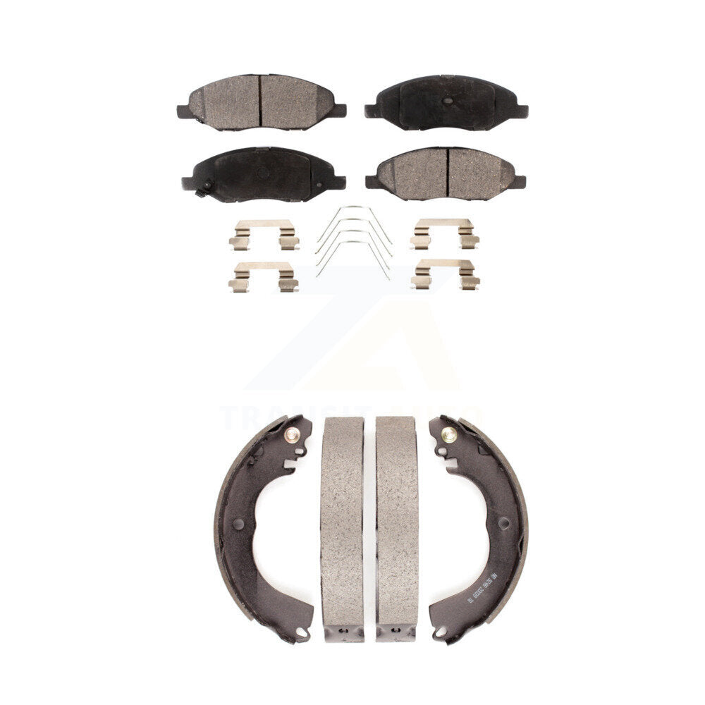 Transit Auto KFN-100029 Disc Brake Pad for 2009-2011 Nissan Versa - Front and Rear