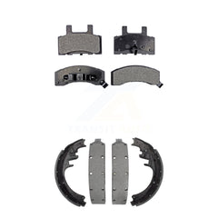 Transit Auto KFN-100057 Disc Brake Pad for 1988-2000 Dodge Ram 2500, Chevrolet C1500 Suburban and More - Front and Rear