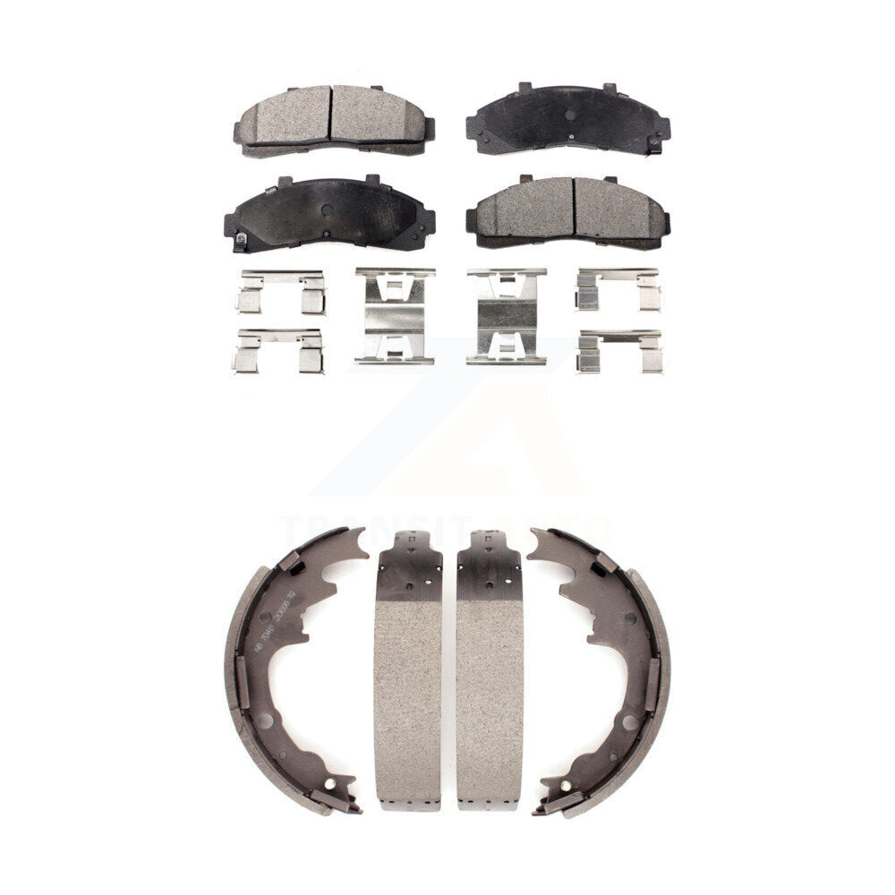 Transit Auto KFN-100108 Disc Brake Pad for 1995-2002 Mazda B2300, Mazda B2500 and More - Front and Rear