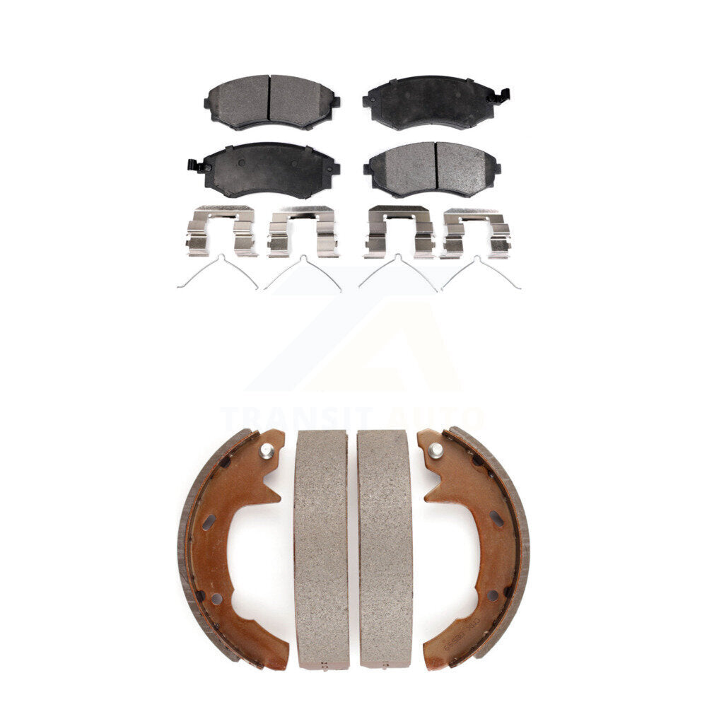 Transit Auto KFN-100119 Disc Brake Pad for 1991-1993 Hyundai Sonata - Front and Rear