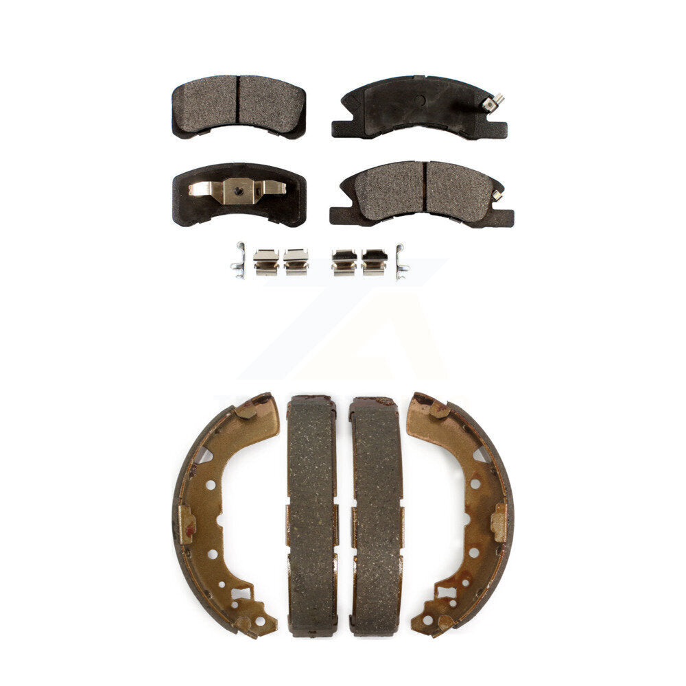Transit Auto KFN-100213 Disc Brake Pad for 2014-2015 Mitsubishi Mirage - Front and Rear