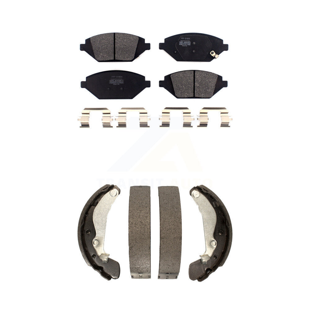 Transit Auto KFN-100227 Disc Brake Pad for 2016-2021 Chevrolet Spark - Front and Rear