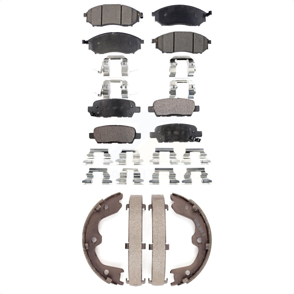Transit Auto KFN-100501 Disc Brake Pad for 2005-2015 INFINITI QX50, INFINITI EX37 and More - Front and Rear
