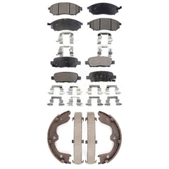 Transit Auto KFN-100501 Disc Brake Pad for 2005-2015 INFINITI QX50, INFINITI EX37 and More - Front and Rear