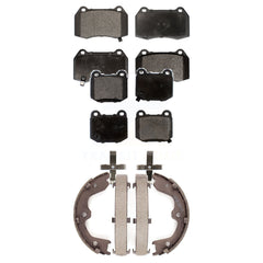 Transit Auto KFN-100502 Disc Brake Pad for 2003-2009 INFINITI G35, Nissan 350Z - Front and Rear