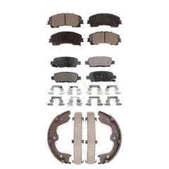 Transit Auto KFN-100509 Disc Brake Pad for 2016-2017 INFINITI QX50 - Front and Rear