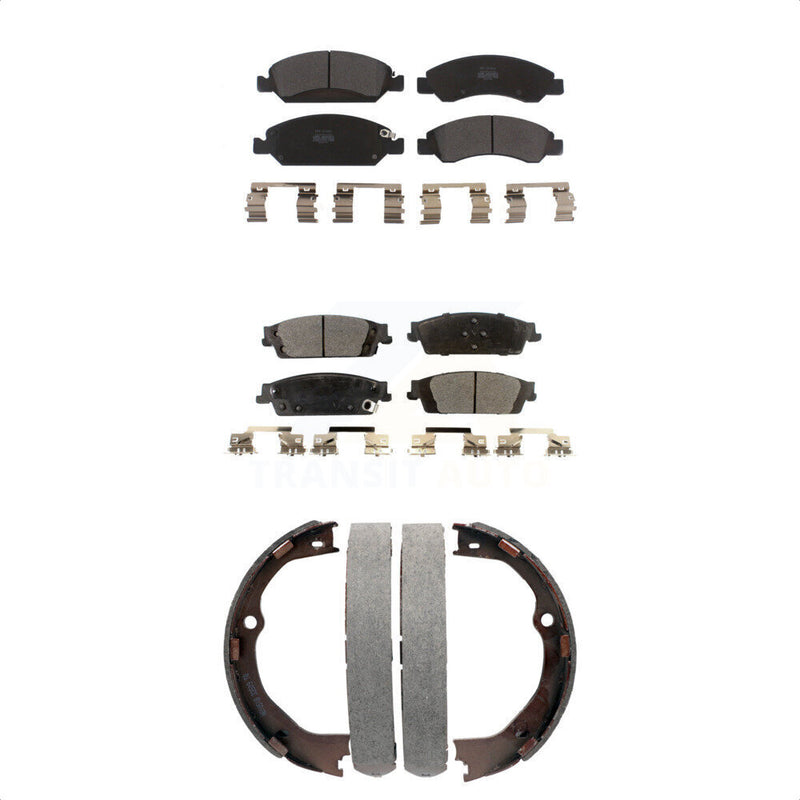 Transit Auto KFN-100511 Disc Brake Pad for 2014-2020 Chevrolet Silverado 1500 LD, GMC Sierra 1500 Limited and More - Front and Rear