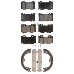 Transit Auto KFN-100516 Disc Brake Pad for 2009-2013 INFINITI FX50 - Front and Rear