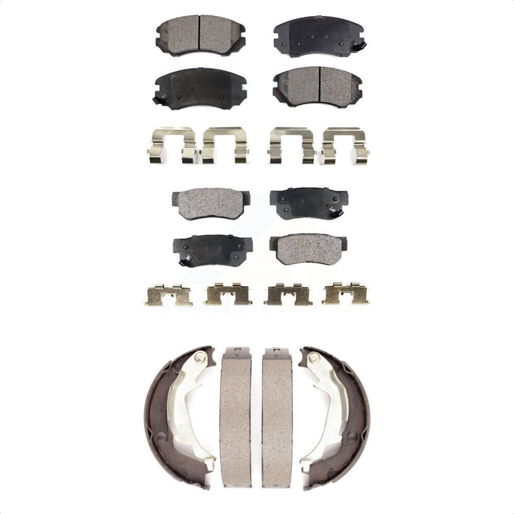 Transit Auto KFN-100527 Disc Brake Pad for 2003-2006 Hyundai Sonata, Kia Optima - Front and Rear