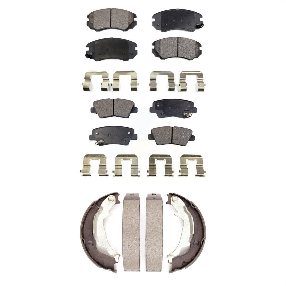 Transit Auto KFN-100529 Disc Brake Pad for 2010-2013 Kia Soul - Front and Rear