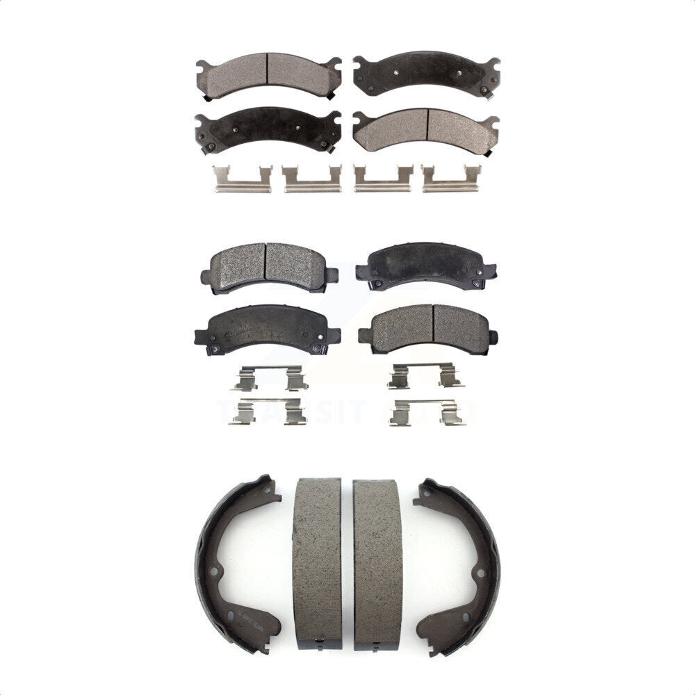 Transit Auto KFN-100544 Disc Brake Pad for 2008-2016 Chevrolet Express 4500, GMC Savana 3500 - Front and Rear