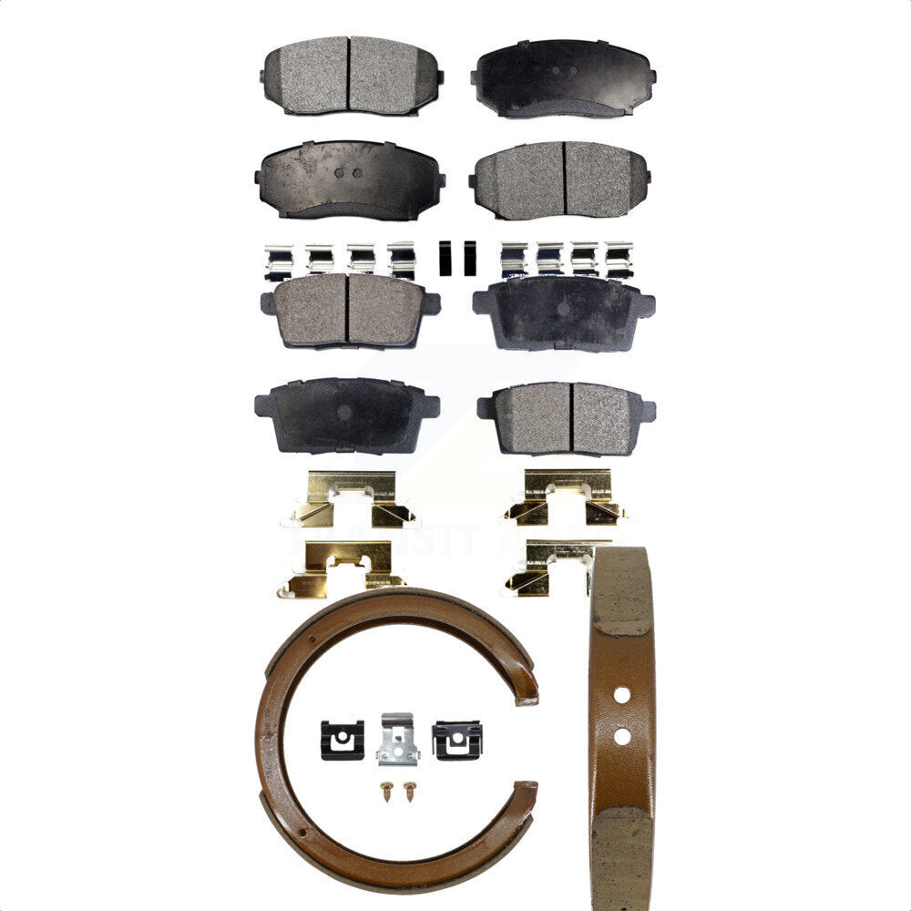 Transit Auto KFN-100558 Disc Brake Pad for 2007-2012 Ford Edge, Lincoln MKX and More - Front and Rear