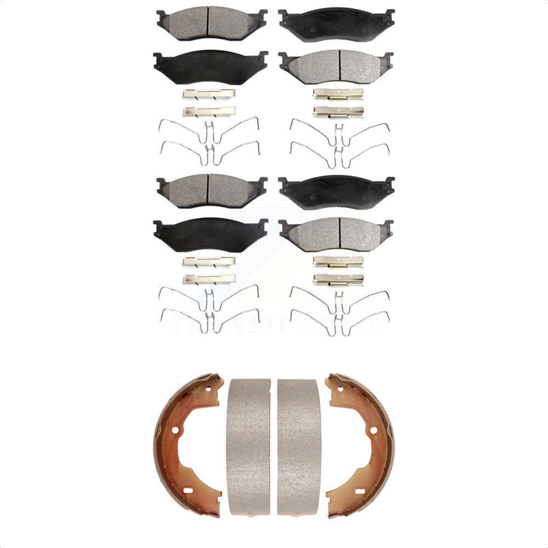 Transit Auto KFN-100567 Disc Brake Pad for 2005-2018 Ford F-59 Commercial Stripped Chassis, Ford F-450 Super Duty and More - Front and Rear