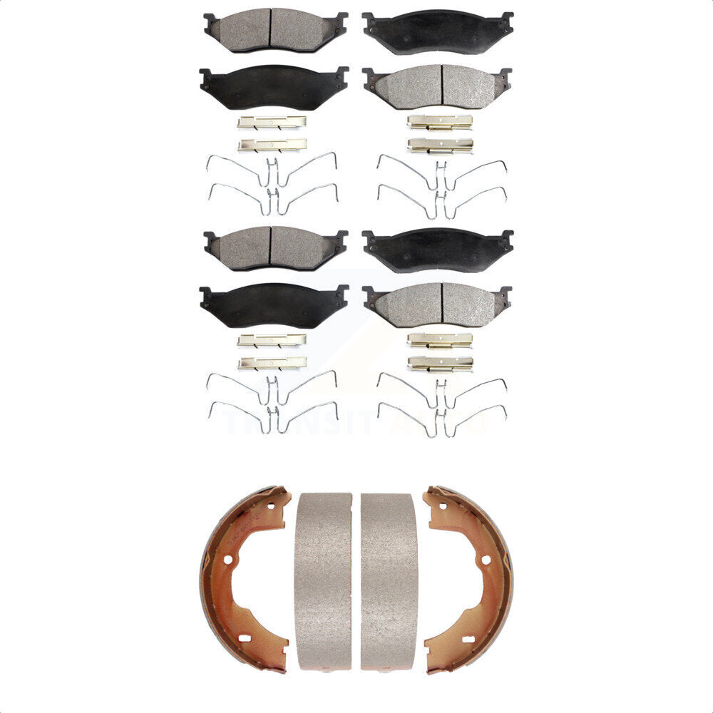 Transit Auto KFN-100567 Disc Brake Pad for 2005-2018 Ford F-59 Commercial Stripped Chassis, Ford F-450 Super Duty and More - Front and Rear