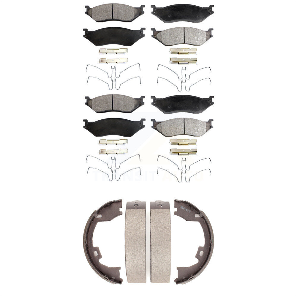 Transit Auto KFN-100569 Disc Brake Pad for 2005-2018 IC Corporation AE School Bus, IC Corporation AC Commercial Bus and More - Front and Rear
