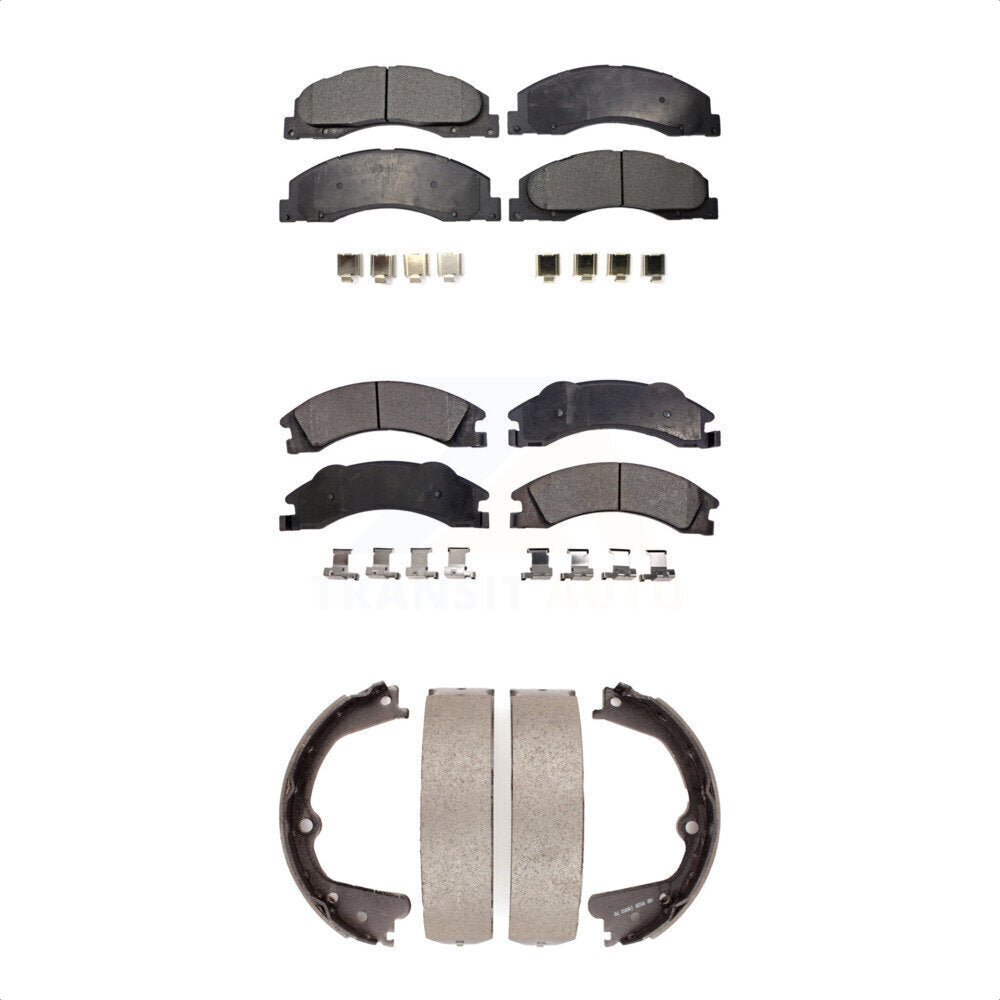 Transit Auto KFN-100586 Disc Brake Pad for 2008-2023 Ford E-350 Super Duty, Ford E-450 Super Duty and More - Front and Rear
