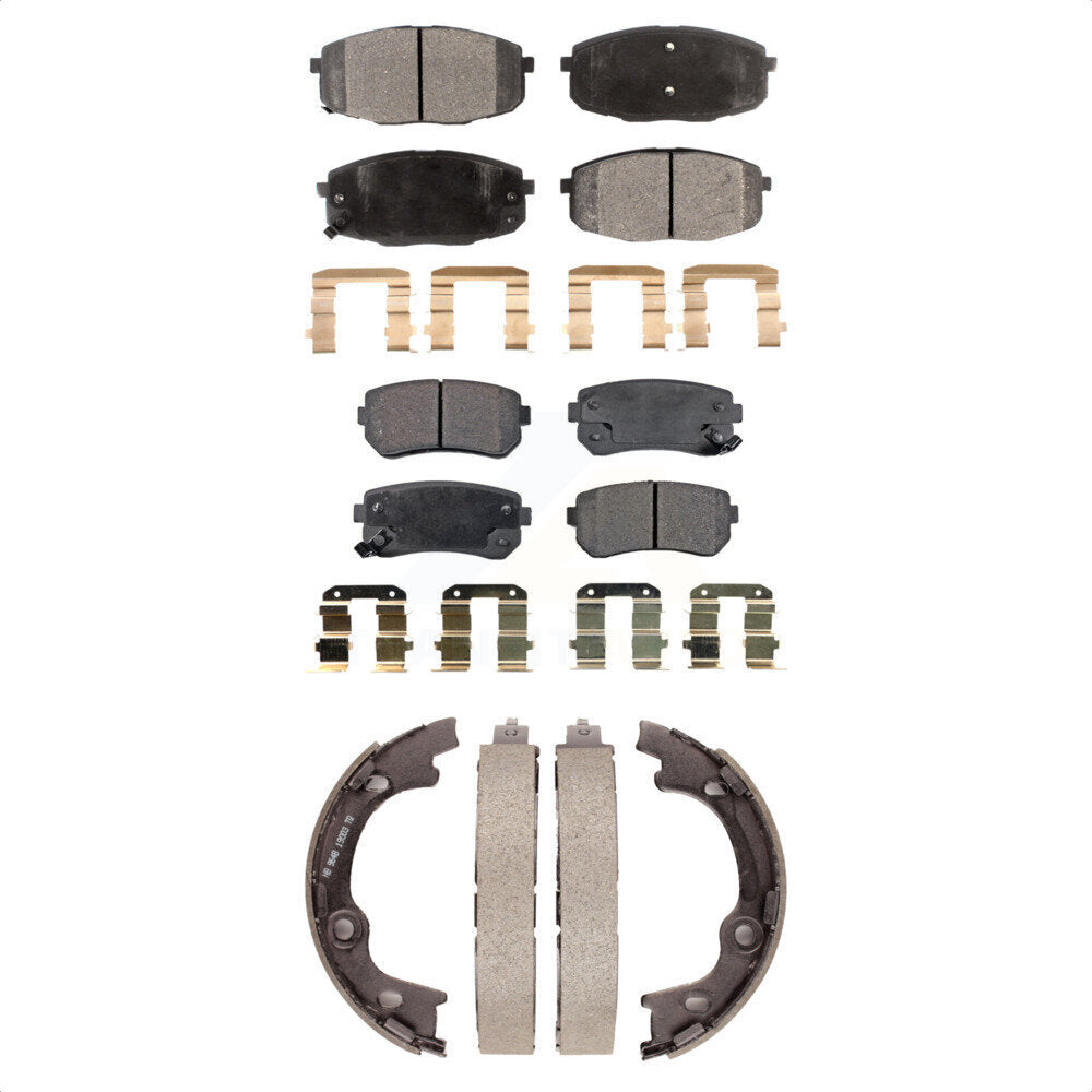 Transit Auto KFN-100591 Disc Brake Pad for 2009-2011 Hyundai Elantra - Front and Rear