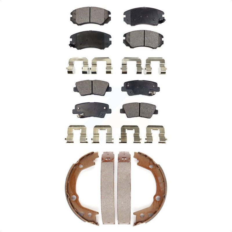 Transit Auto KFN-100593 Disc Brake Pad for 2008-2010 Hyundai Elantra, Hyundai Sonata - Front and Rear