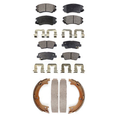 Transit Auto KFN-100598 Disc Brake Pad for 2007-2009 Hyundai Azera, Kia Amanti - Front and Rear