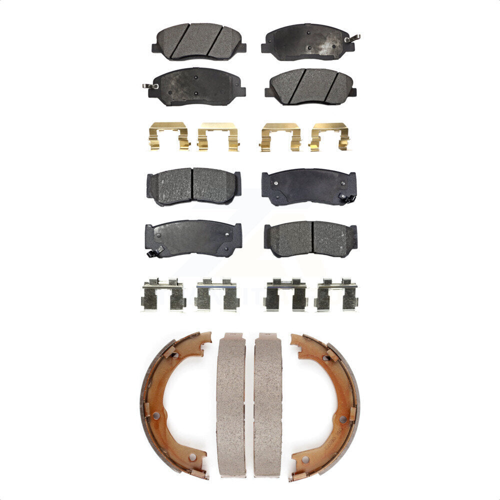 Transit Auto KFN-100599 Disc Brake Pad for 2007-2009 Hyundai Santa Fe - Front and Rear